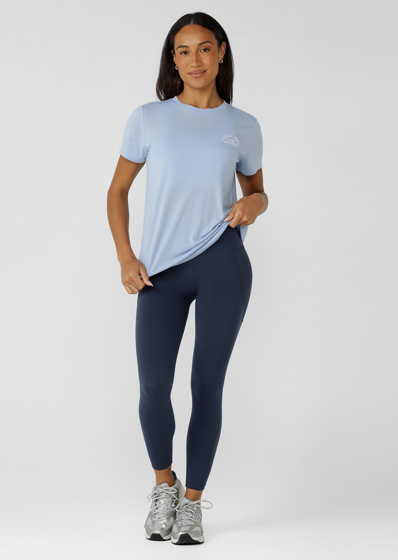 Lorna Jane Lotus T-Shirt - Petal Blue