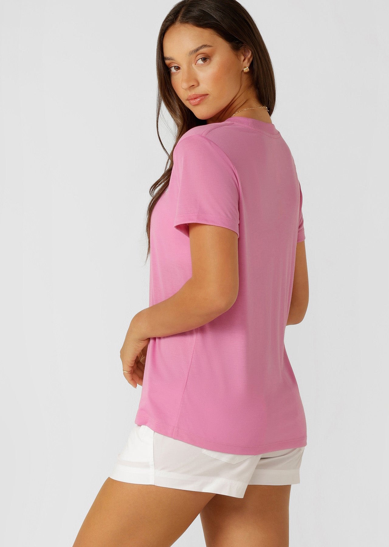 Lorna Jane Lotus T-Shirt - Pink Mauve