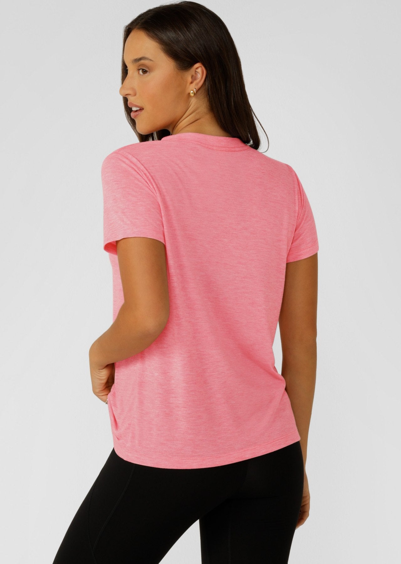 Lorna Jane Lotus T-Shirt - Strawberry Marl