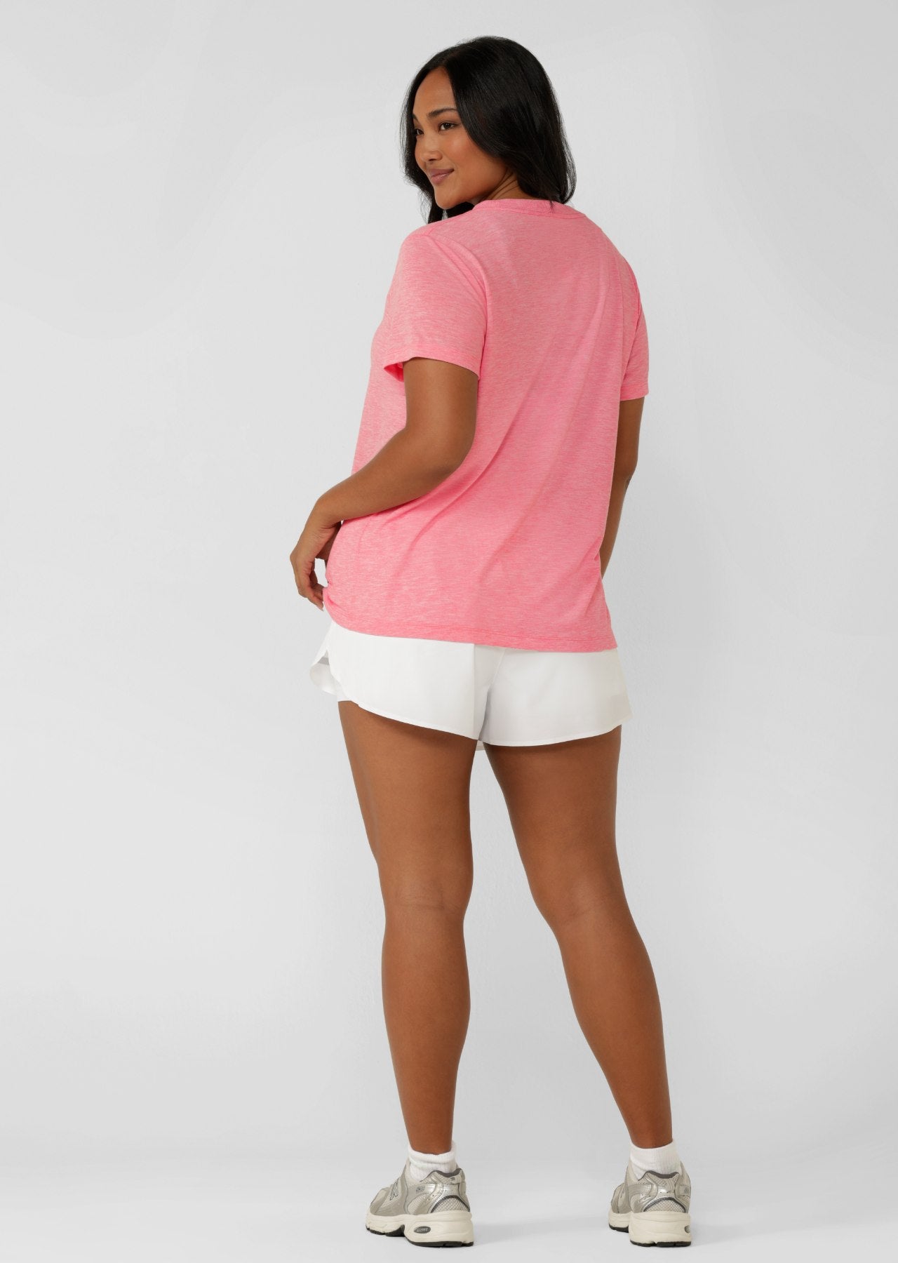 Lorna Jane Lotus T-Shirt - Strawberry Marl