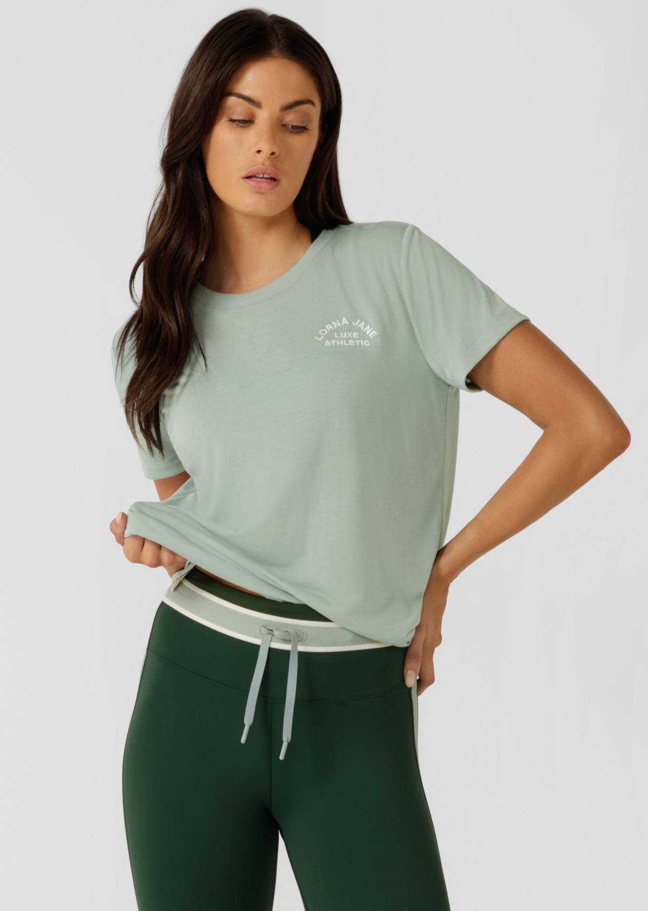 Lorna Jane Lotus T-Shirt - Sea Mist