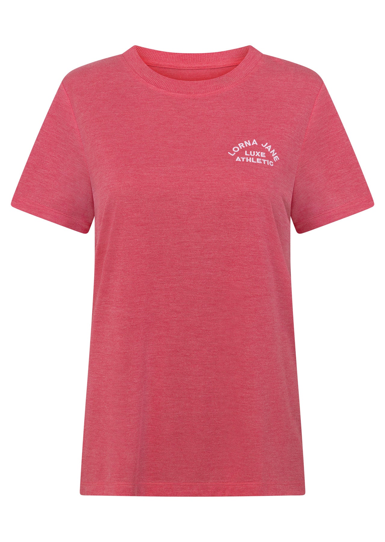 Lorna Jane Lotus T-Shirt - Vivid Pink Marl