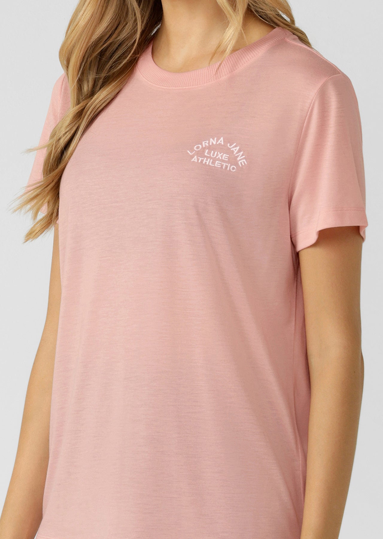 Lorna Jane Lotus T-Shirt - Wisteria Pink