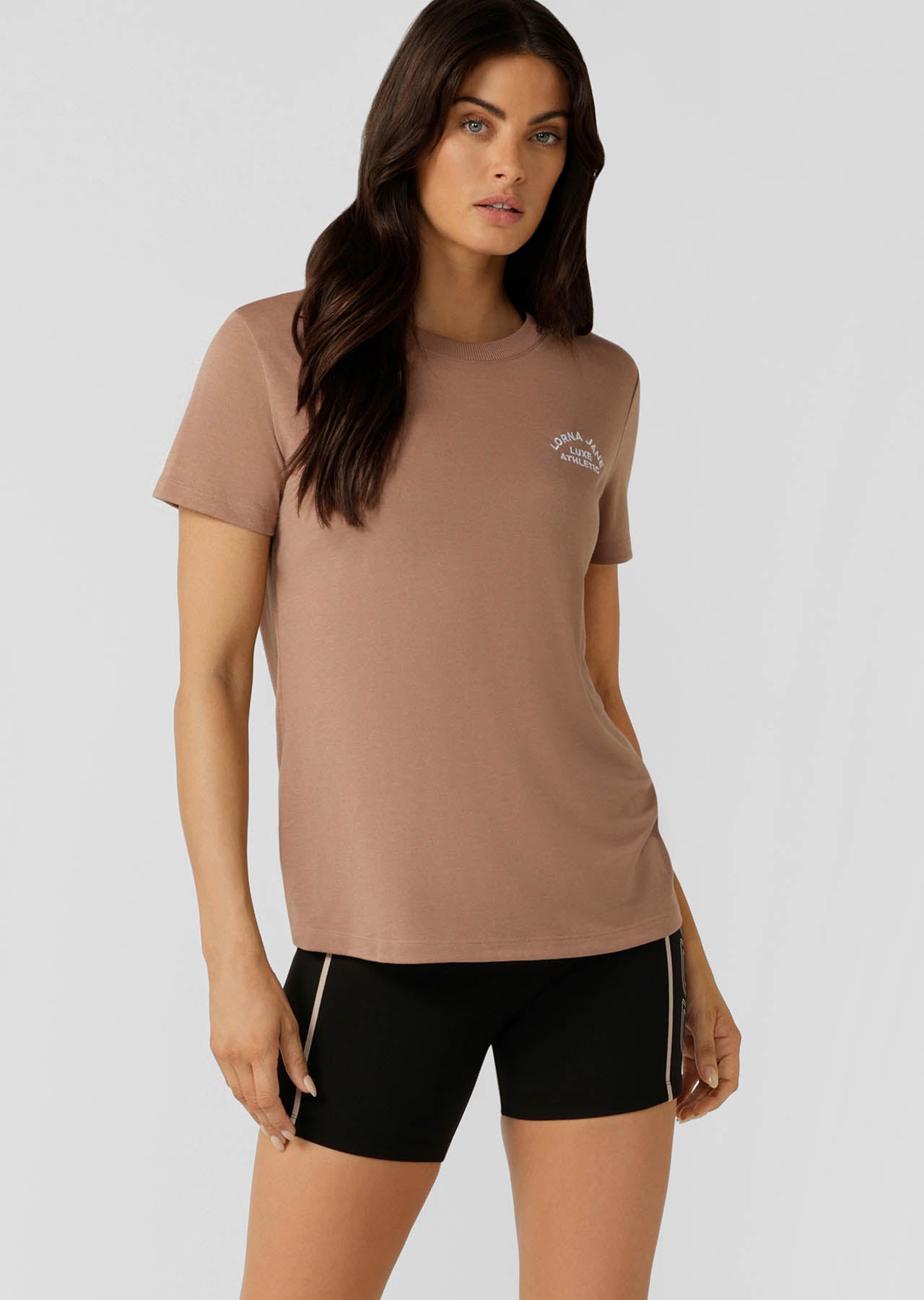 Lorna Jane Lotus T-Shirt - Walnut