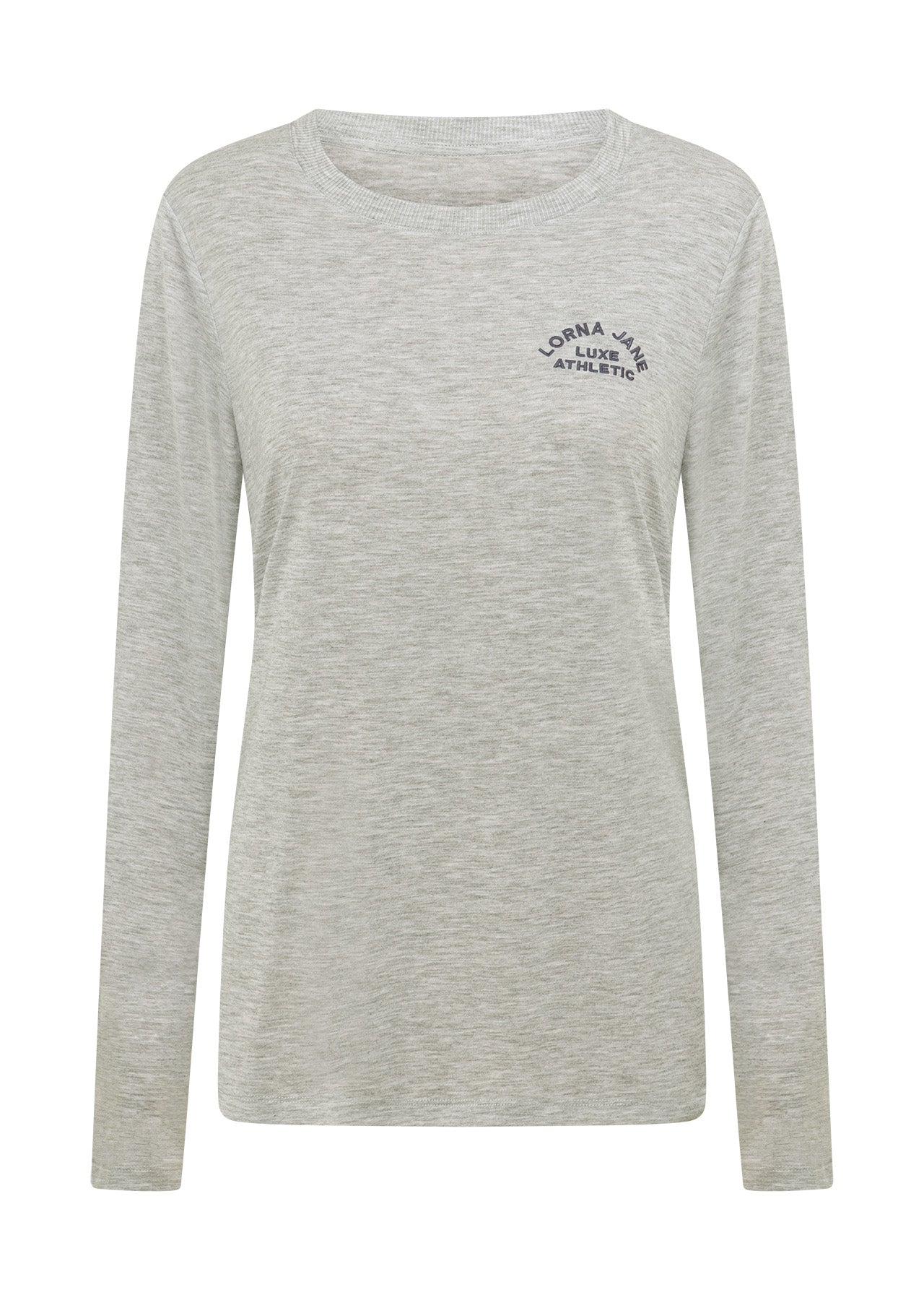 Lorna Jane Lotus Long Sleeve Top - Grey Marl