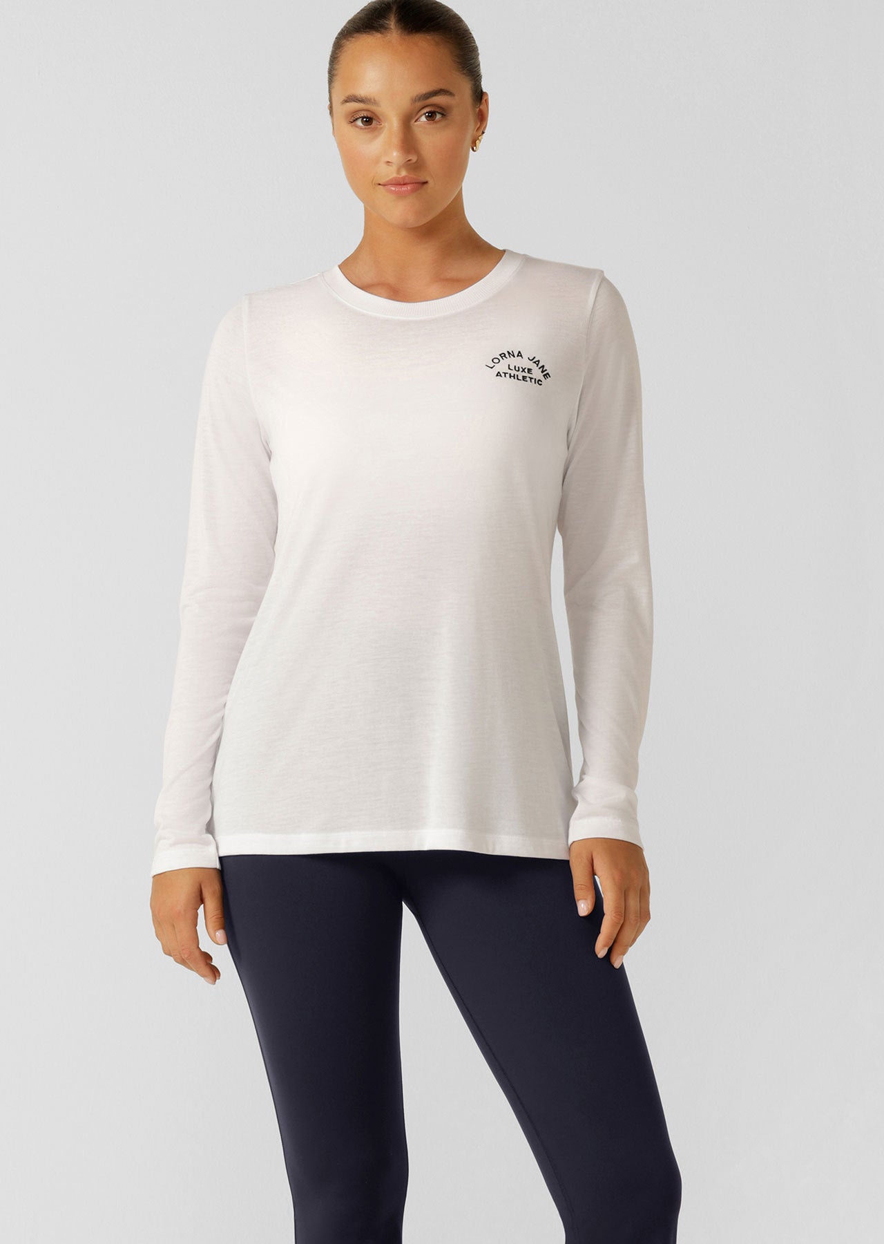 Lorna Jane Lotus Long Sleeve Top - White