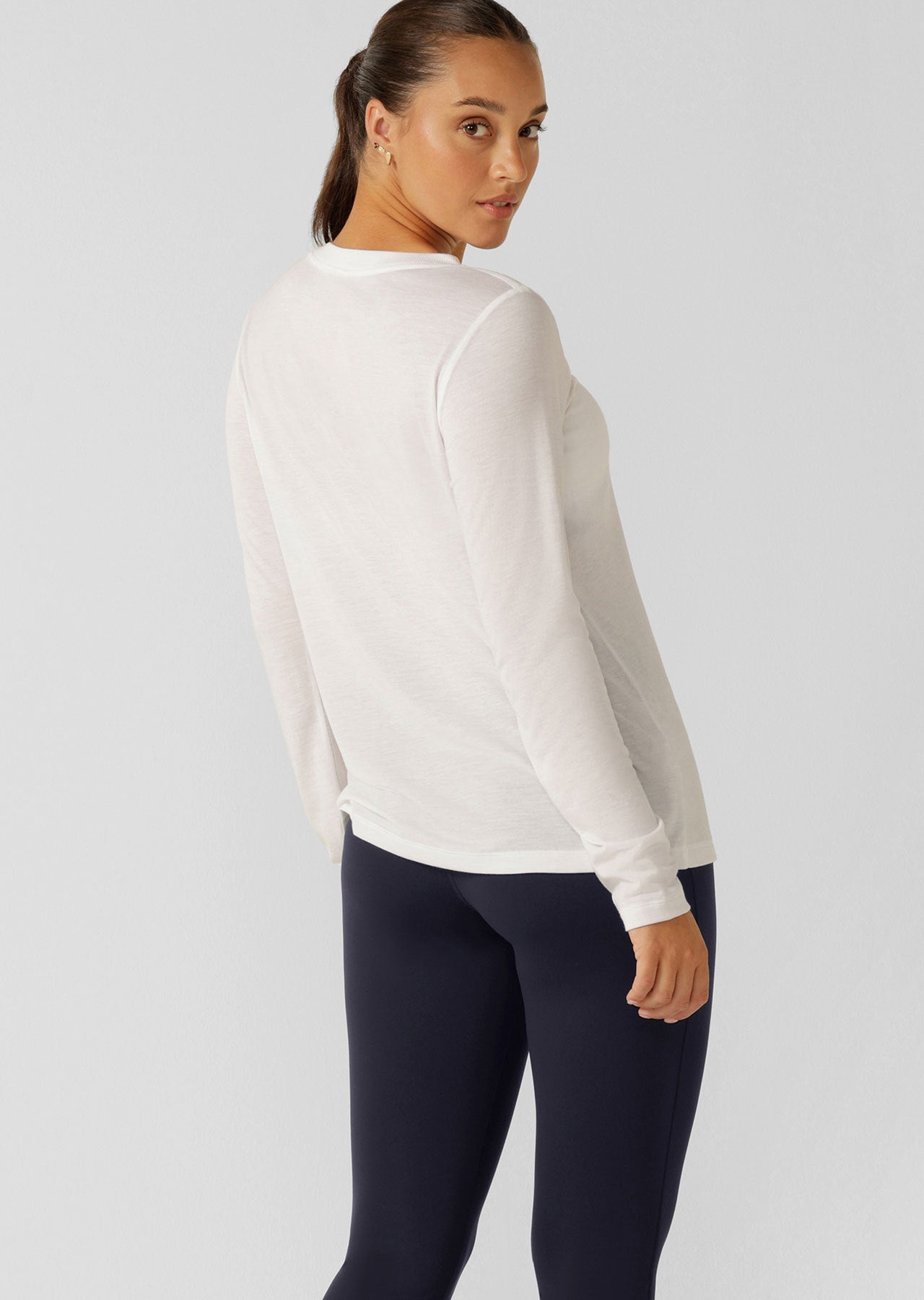 Lorna Jane Lotus Long Sleeve Top - White