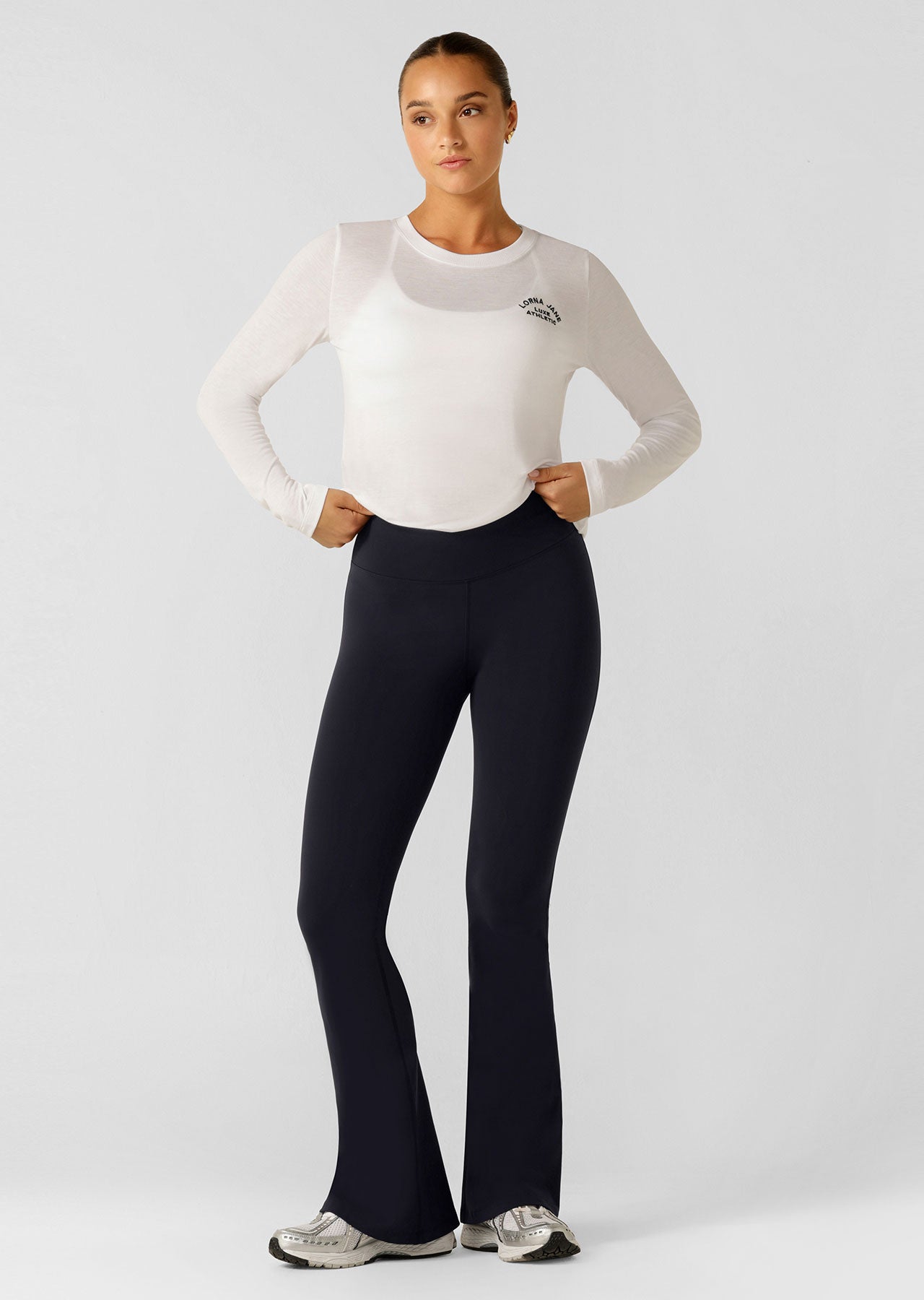Lorna Jane Lotus Long Sleeve Top - White
