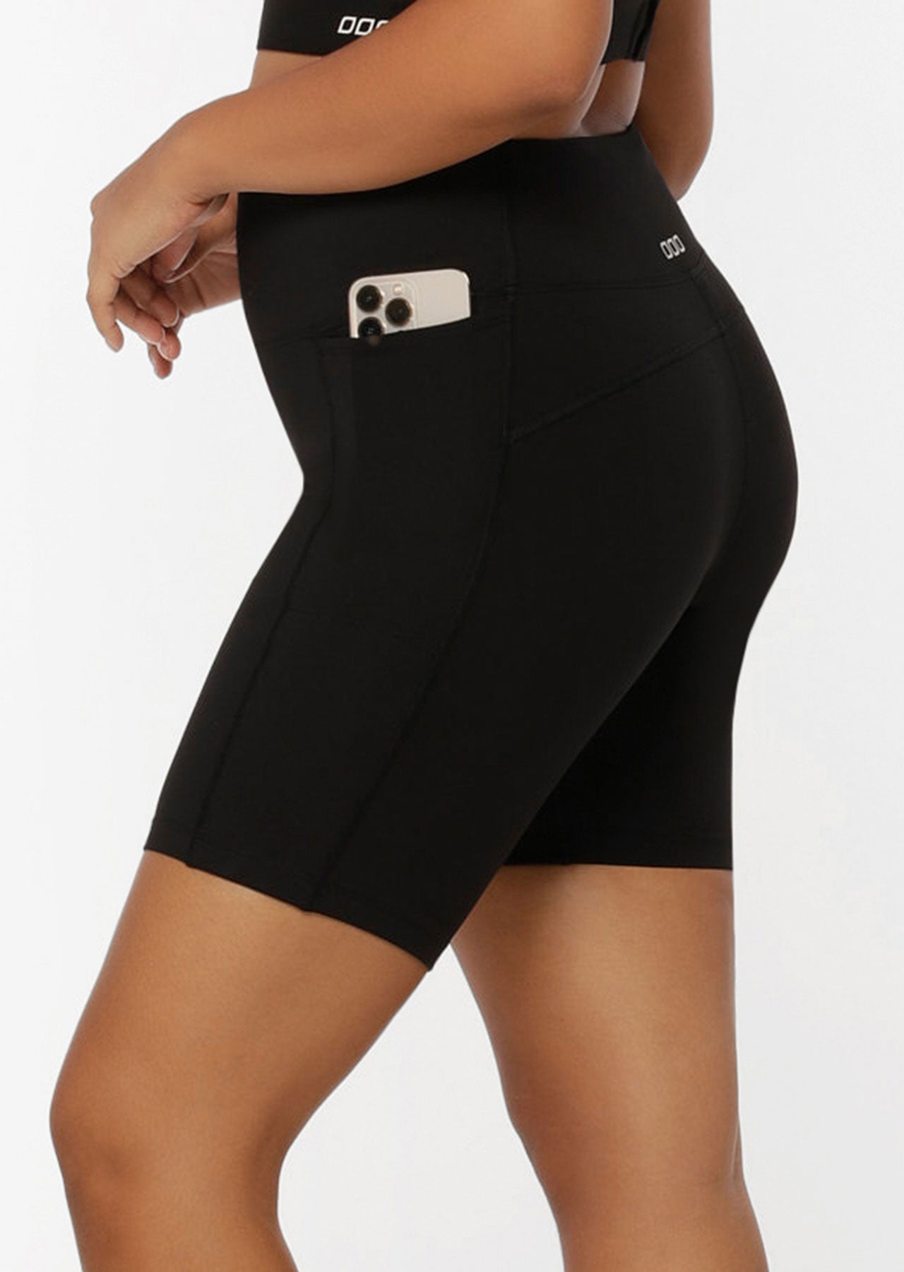 Lorna Jane Amy Phone Pocket Tech Bike Shorts - Black