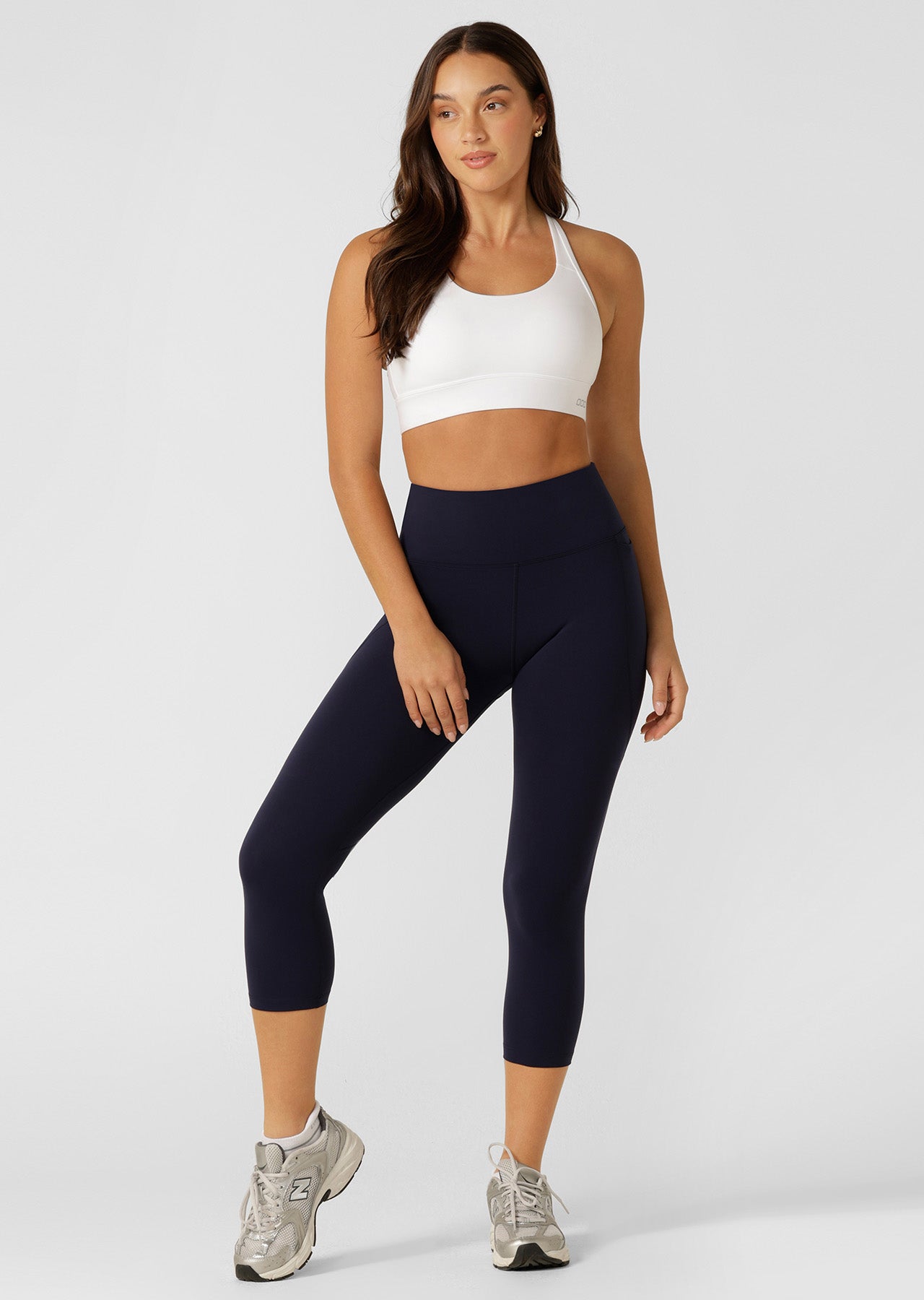 Lorna Jane Amy Phone Pocket 7/8 Tech Leggings - French Navy