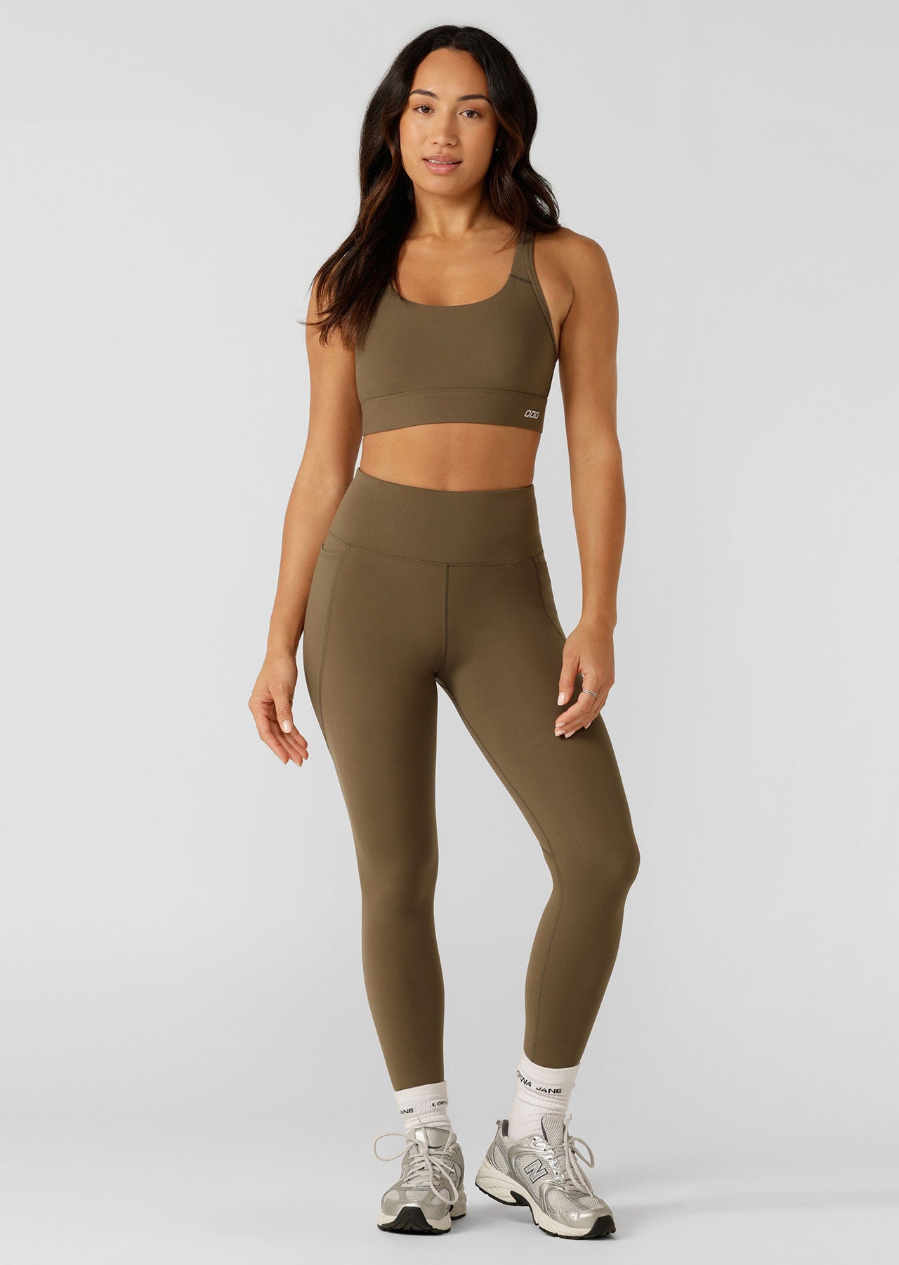 Lorna Jane Amy Phone Pocket Tech Ankle Biter Leggings - Hazel