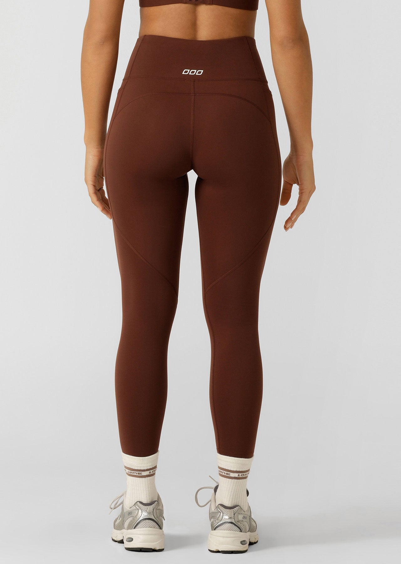 Lorna Jane Amy Phone Pocket Tech Ankle Biter Leggings - Truffle