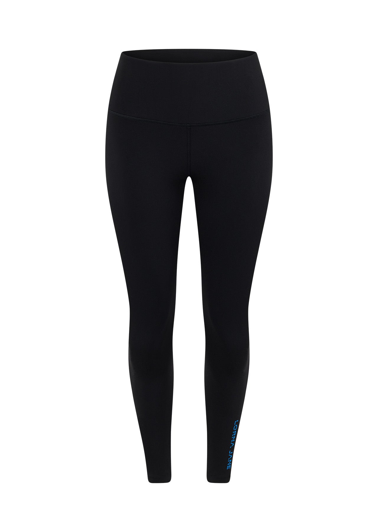 Lorna Jane Lotus No Chafe Ankle Biter Leggings - Black/Cornflower