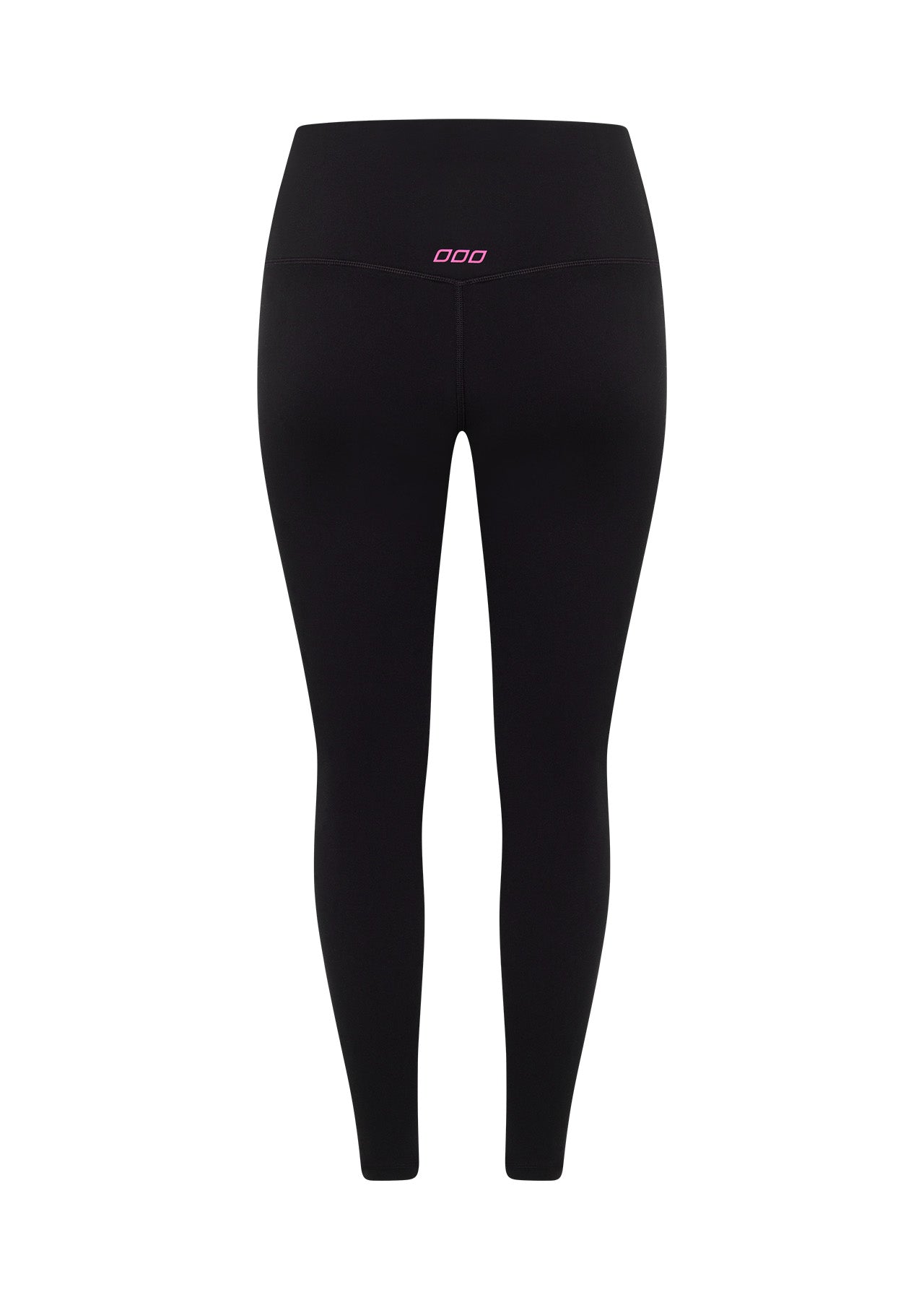 Lorna Jane Lotus No Chafe Ankle Biter Leggings - Black/Neon Raspberry