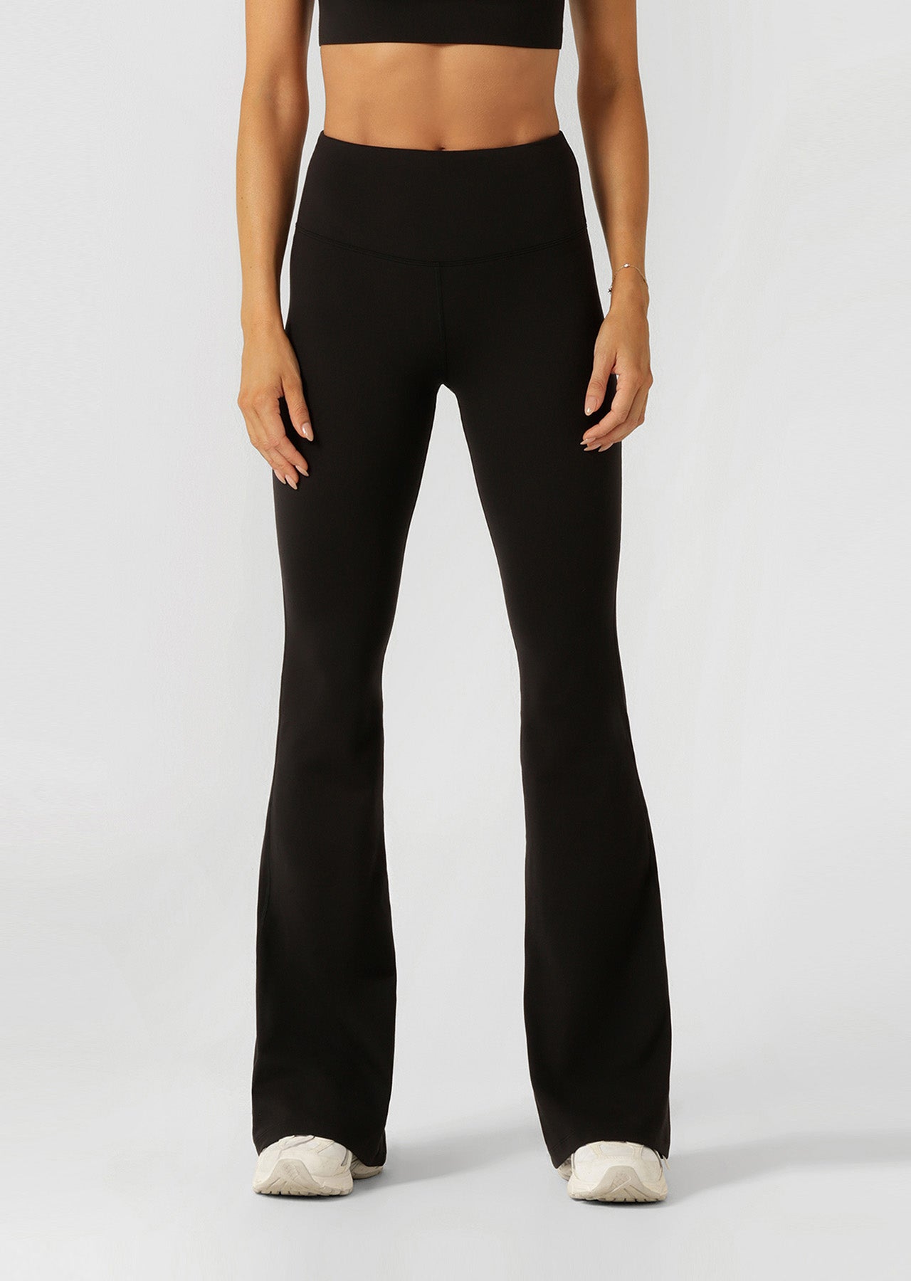 Lorna Jane Lotus Flared Leggings - Recycled Black