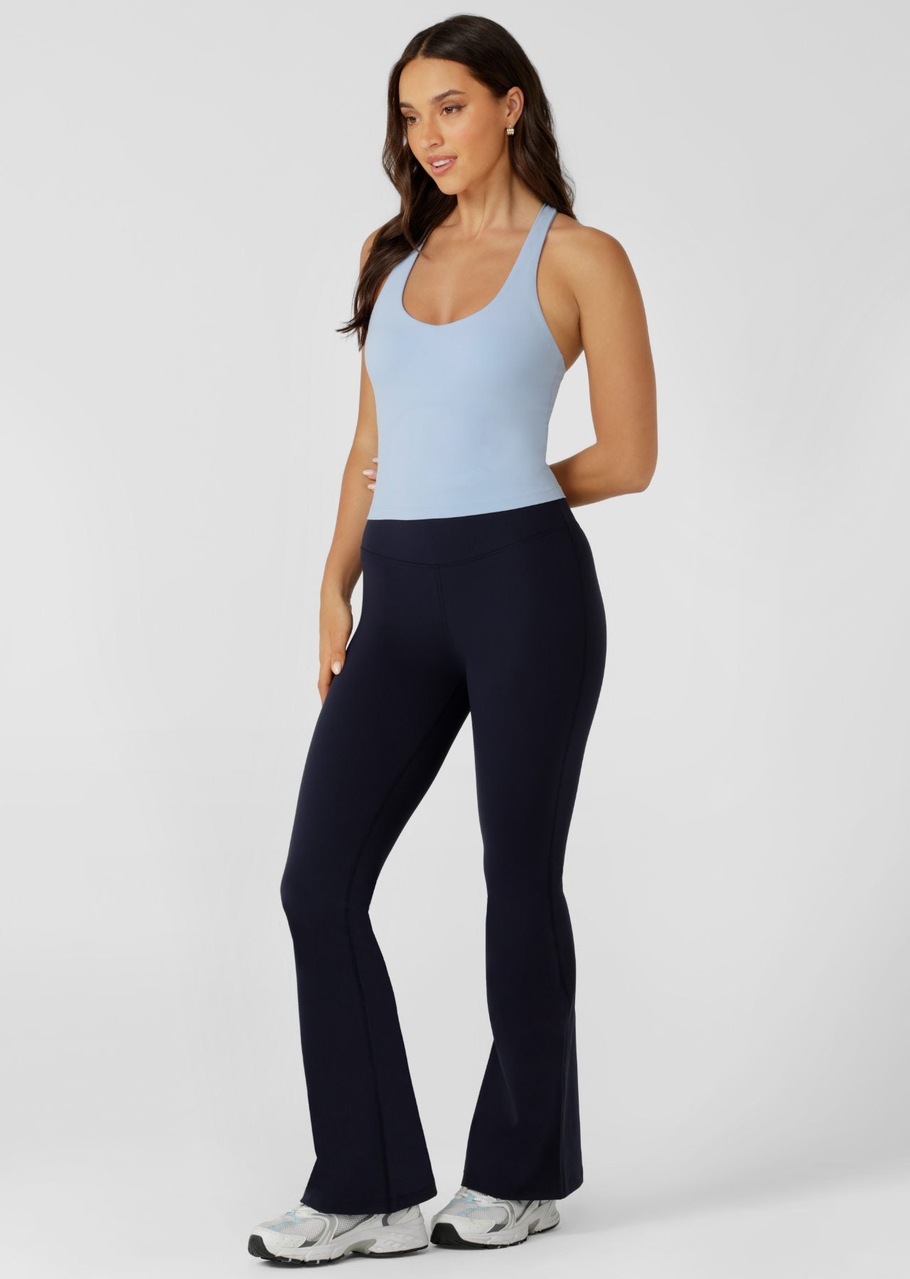 Lorna Jane Lotus Flared Leggings - Oxford Navy