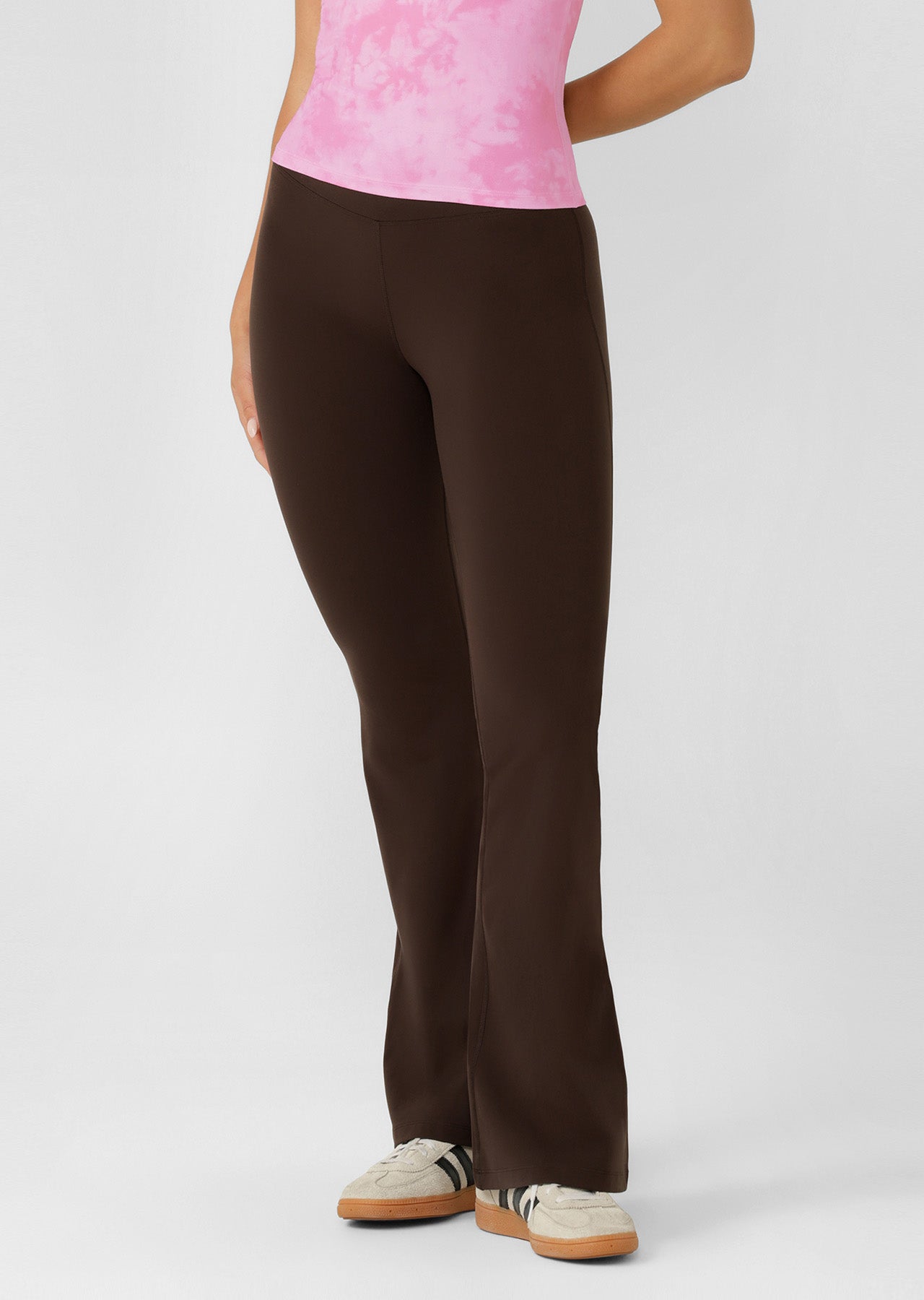 Lorna Jane Lotus Flared Leggings - Volcano