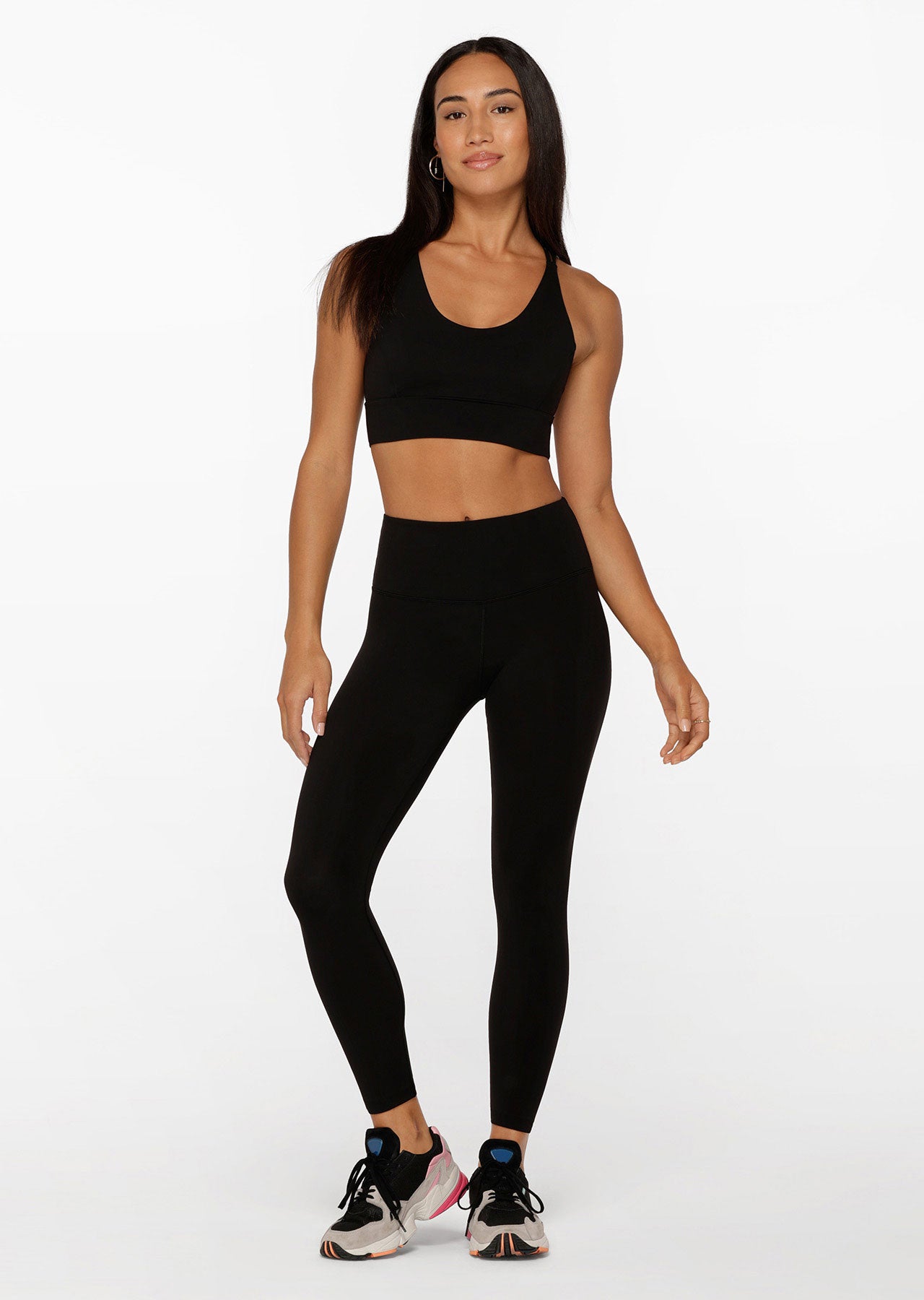 Lorna Jane Lotus Classic Ankle Biter Leggings - Black