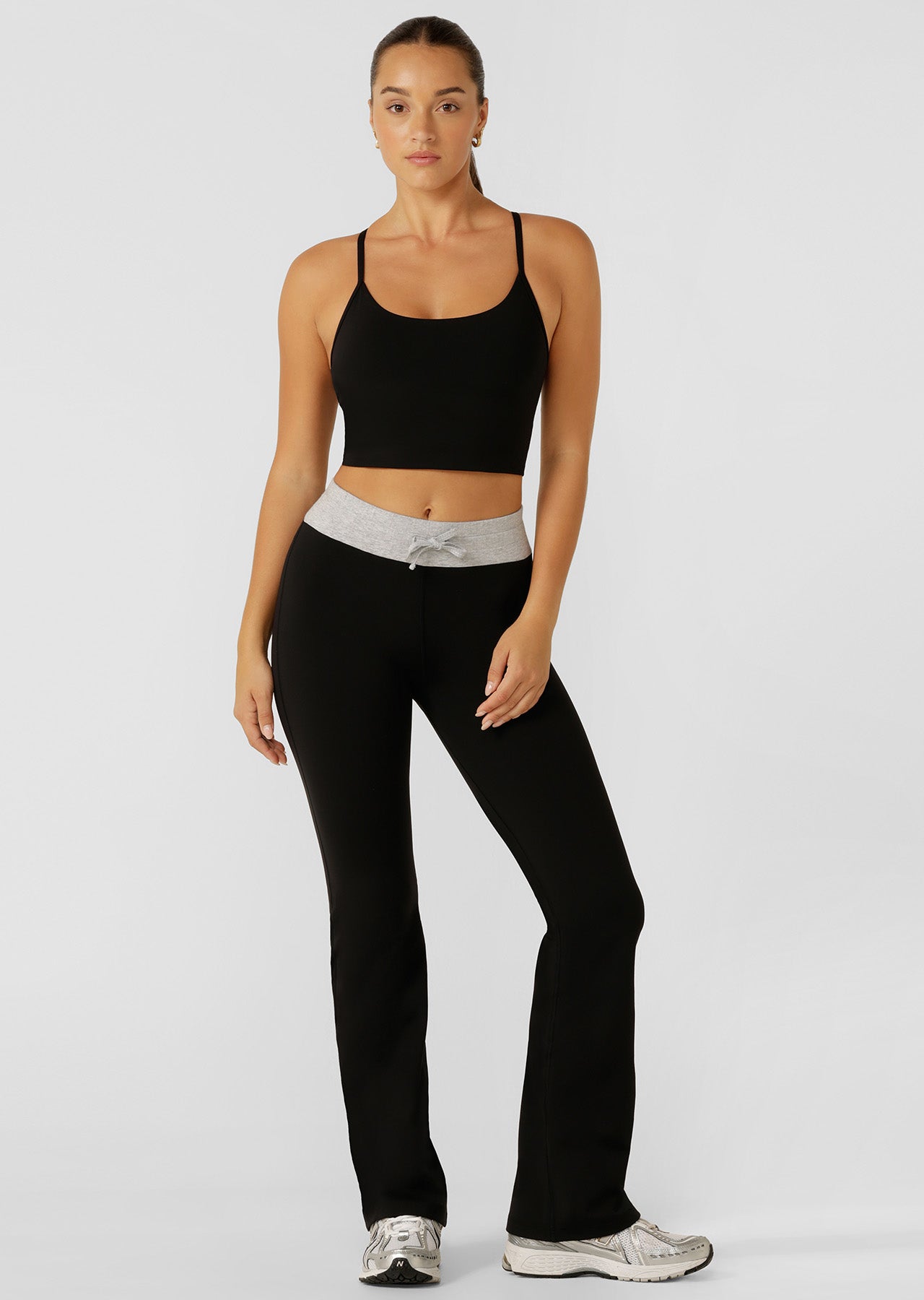 Lorna Jane Flashdance Bootleg Pants - Black