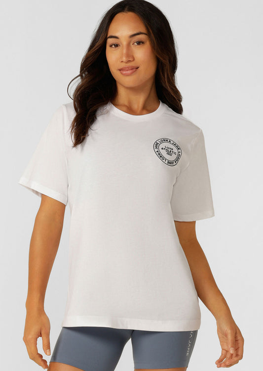 Lorna Jane Lotus Relaxed Tee - White