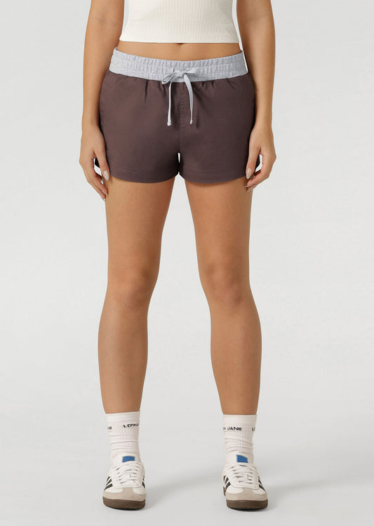 Lorna Jane Flashdance Cheeky Shorts - Stone