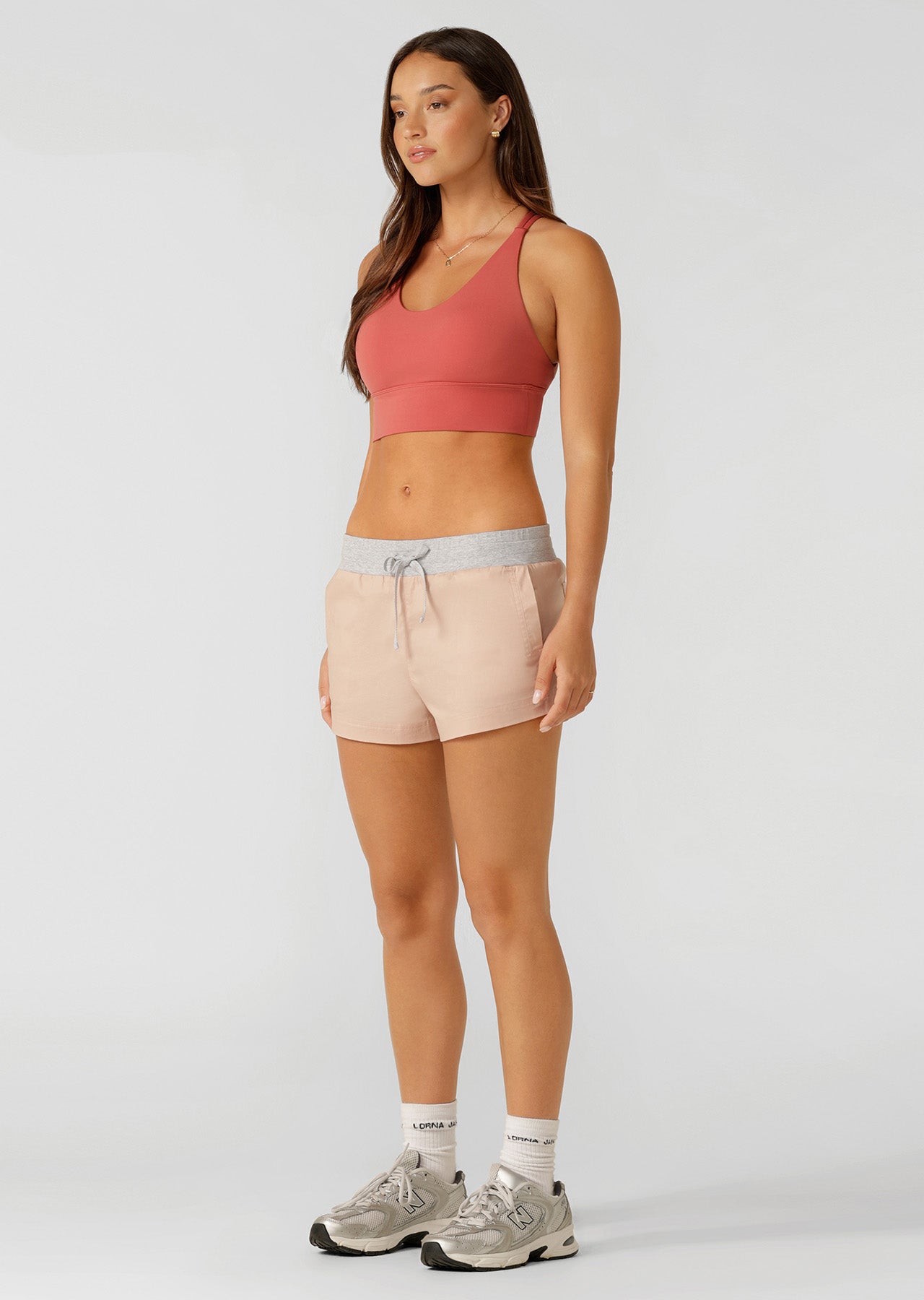 Lorna Jane Flashdance Cheeky Shorts - Sunkissed Peach