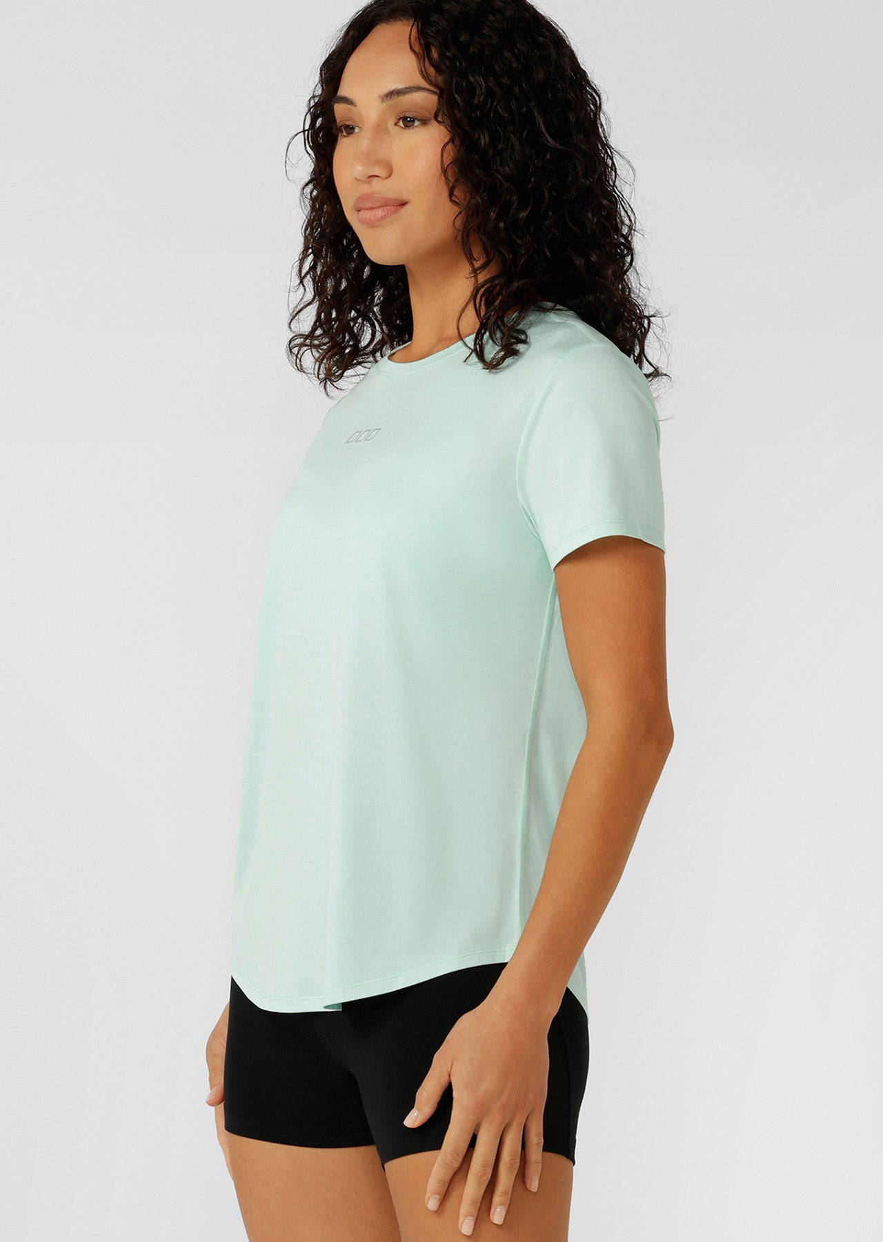 Lorna Jane Amy Dynamic Active T-Shirt - Mint Cream Marl