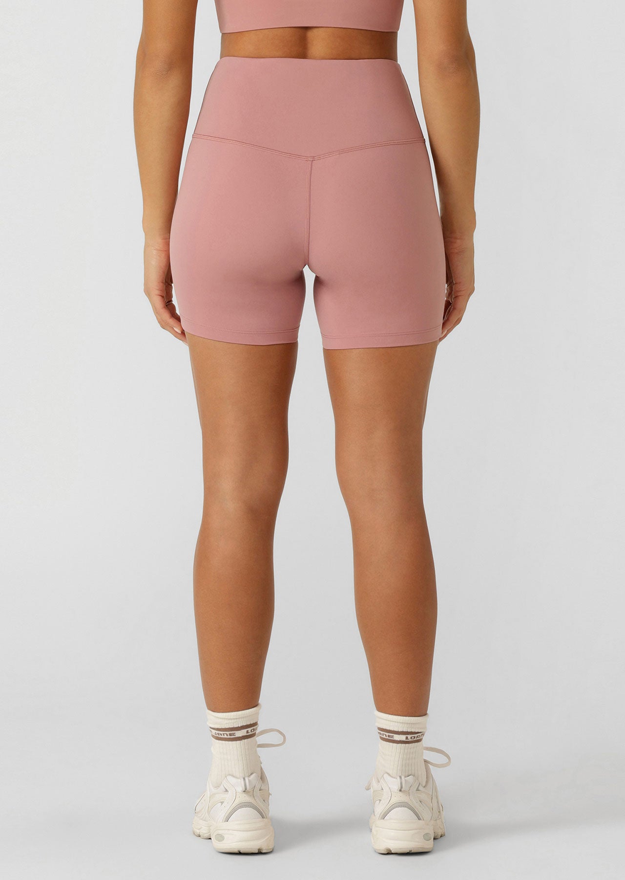 Lorna Jane Lotus No Chafe Phone Pocket 12cm Bike Shorts - Wild Rose