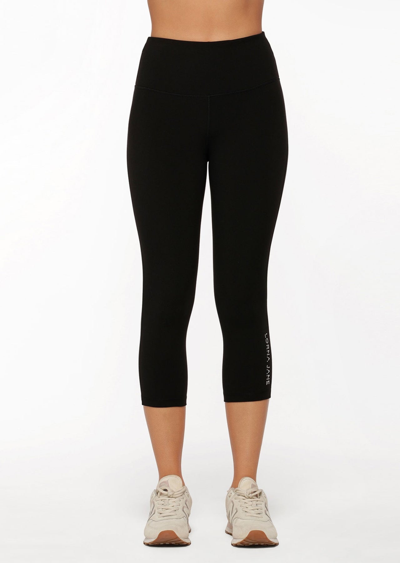 Lorna Jane Lotus No Chafe Phone Pocket 7/8 Leggings - Recycled Black