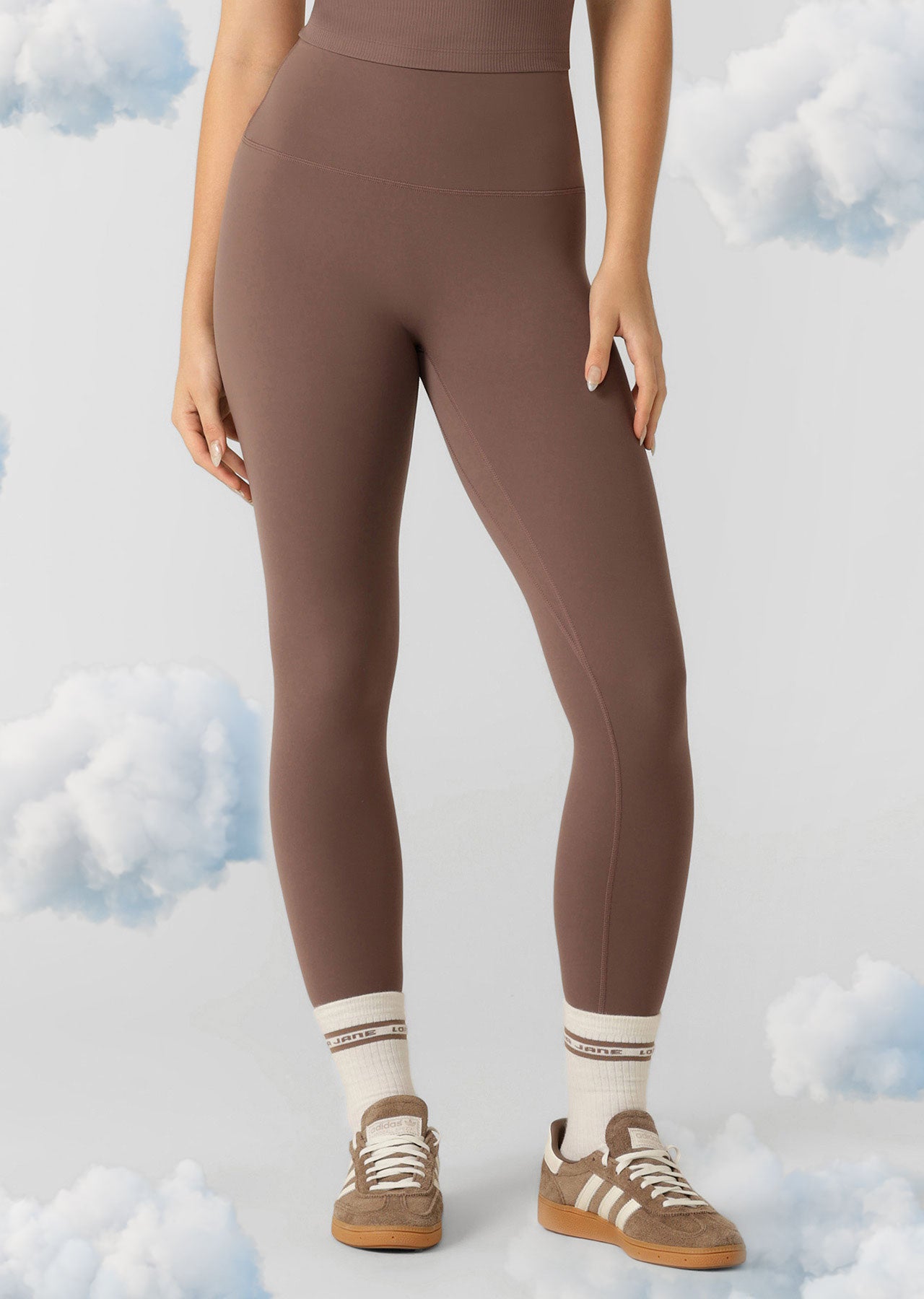 Lorna Jane Liberty Ankle Biter Leggings - Stone