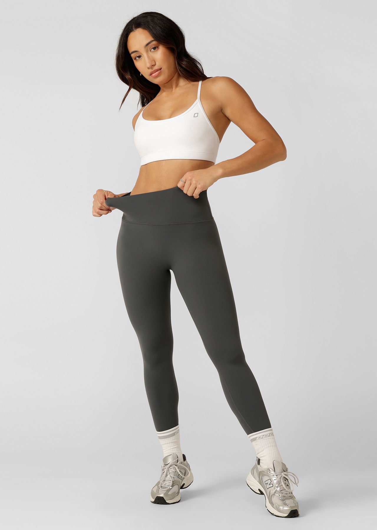 Lorna Jane Liberty Ankle Biter Leggings - Titanium