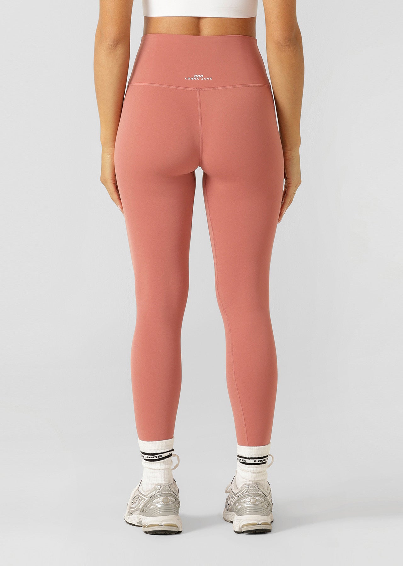 Lorna Jane Liberty Ankle Biter Leggings - Wilted Rose