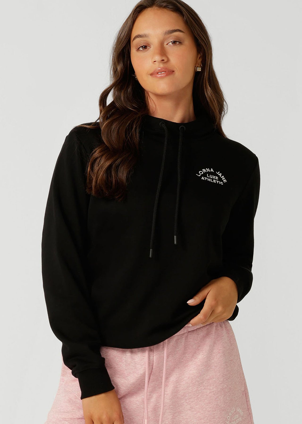 Lorna Jane Lotus Hoodie - Black