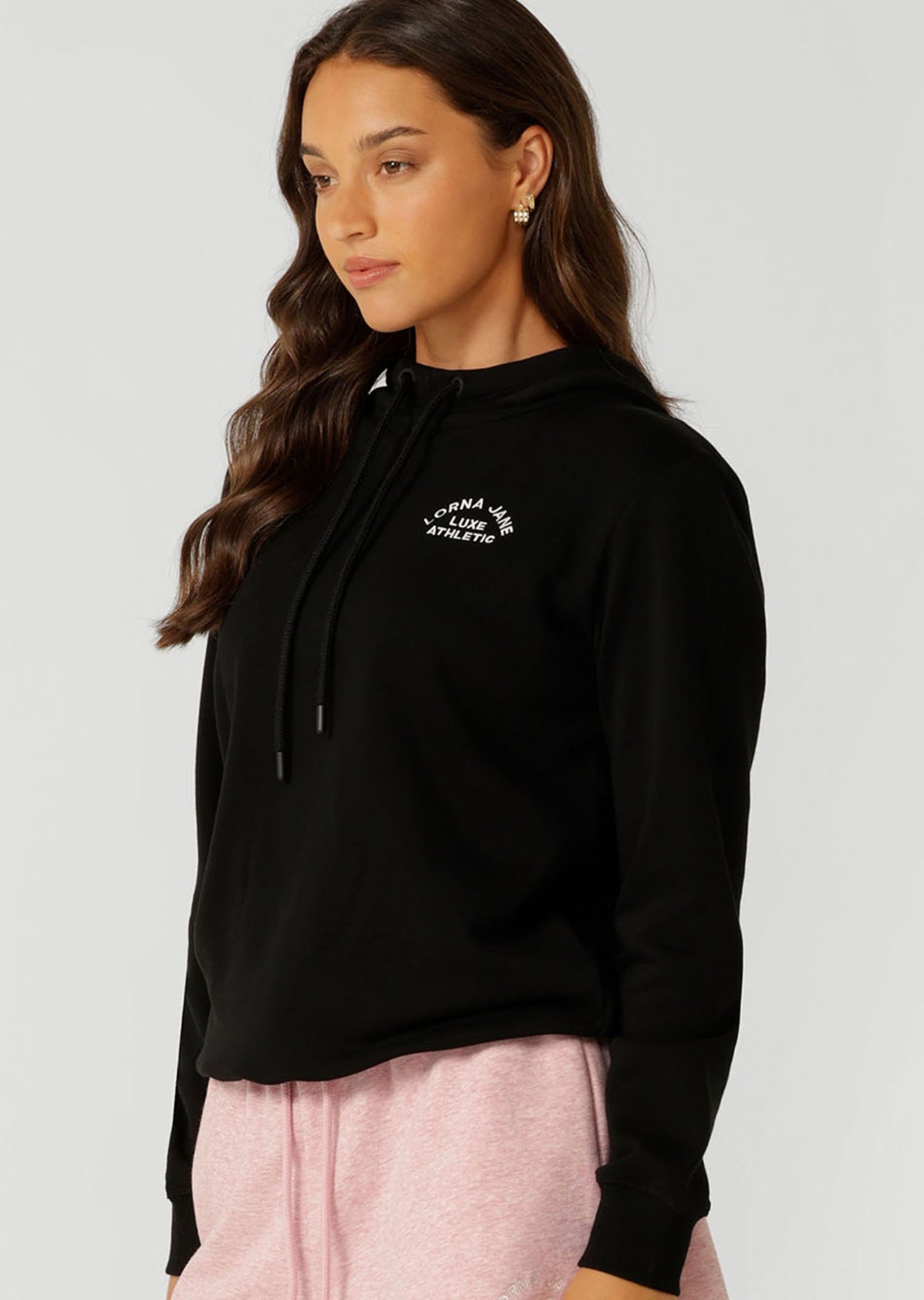 Lorna Jane Lotus Hoodie - Black