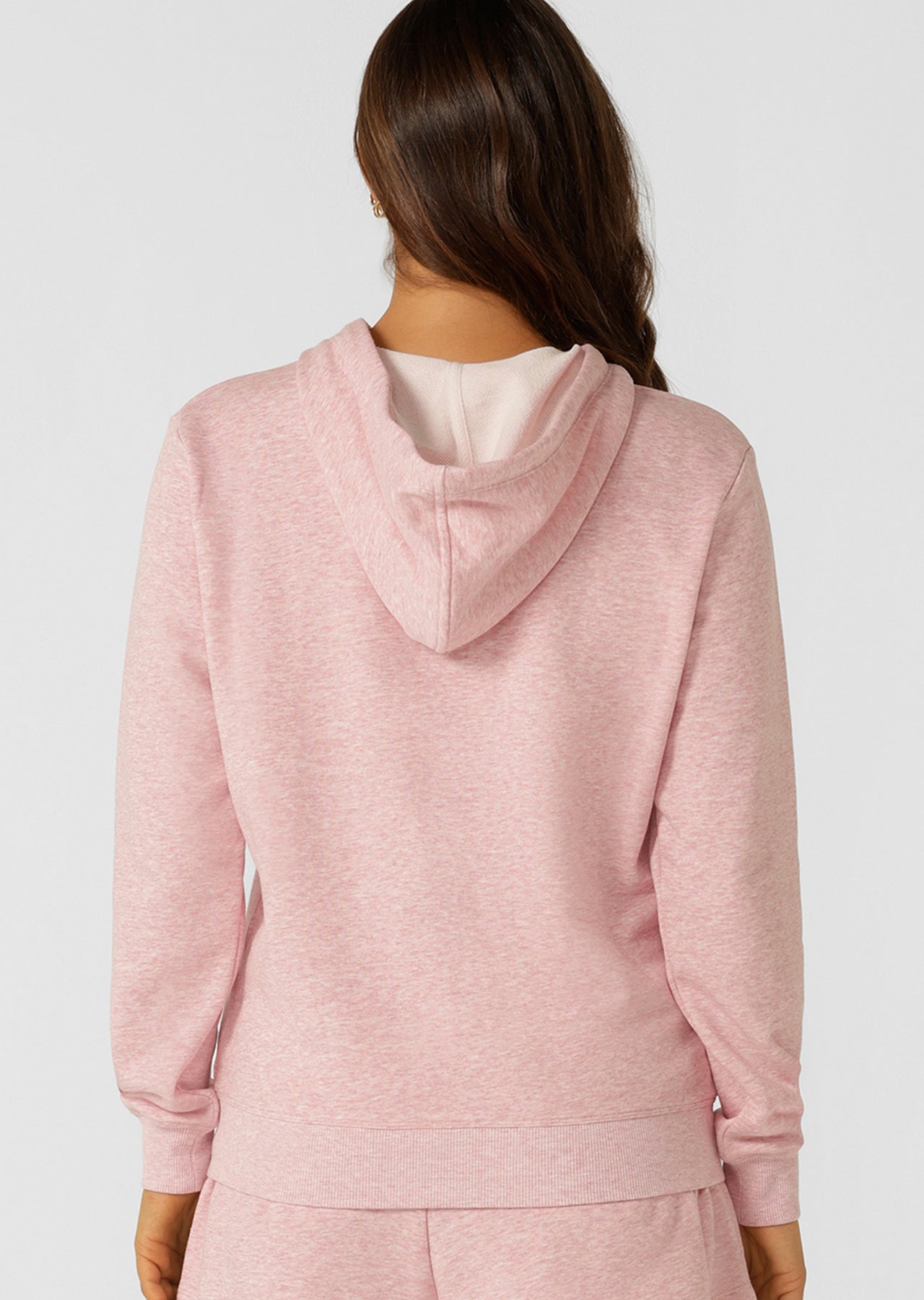 Lorna Jane Lotus Hoodie - Dusty Rose Marl