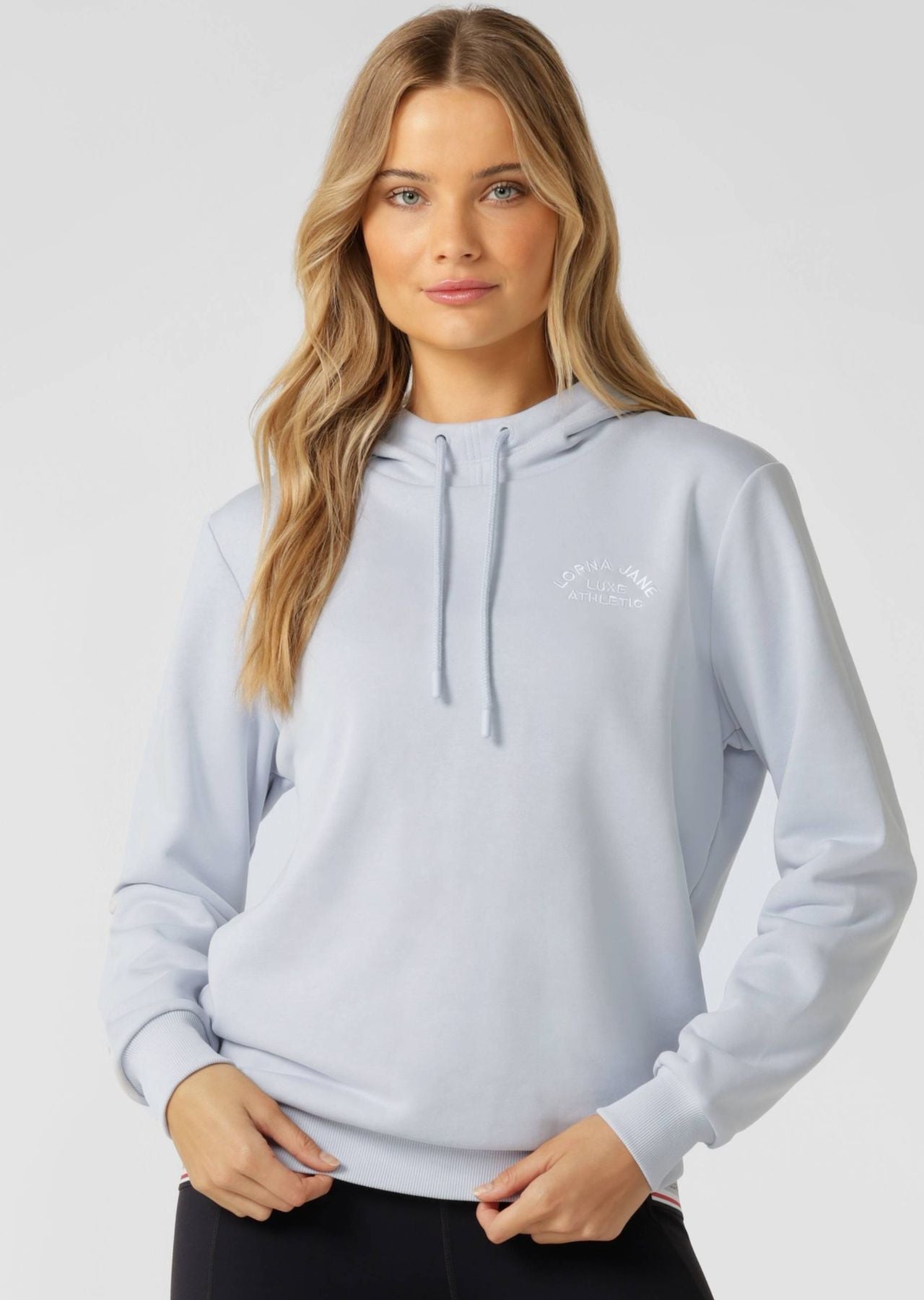 Lorna Jane Lotus Hoodie - Heather Blue