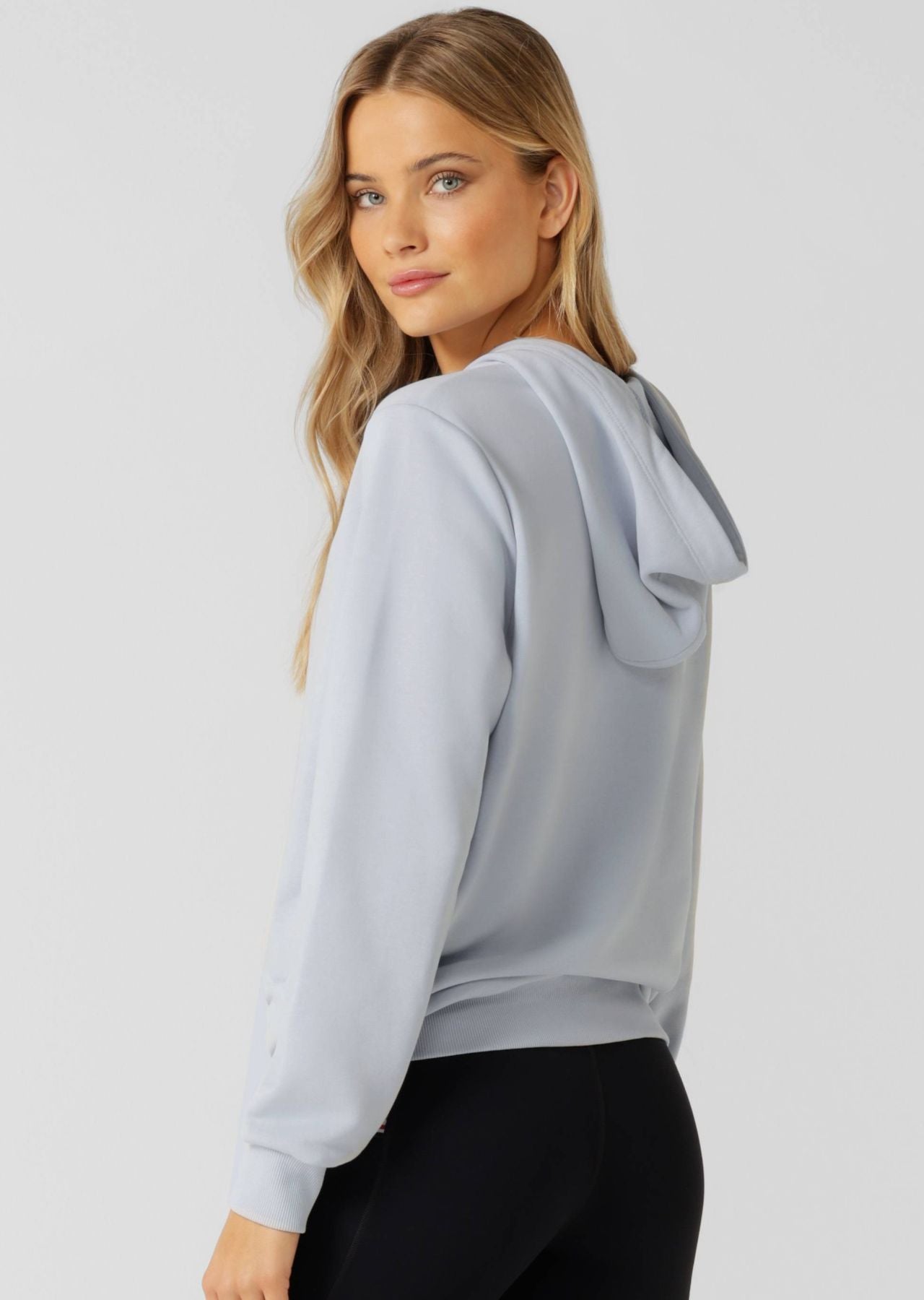 Lorna Jane Lotus Hoodie - Heather Blue