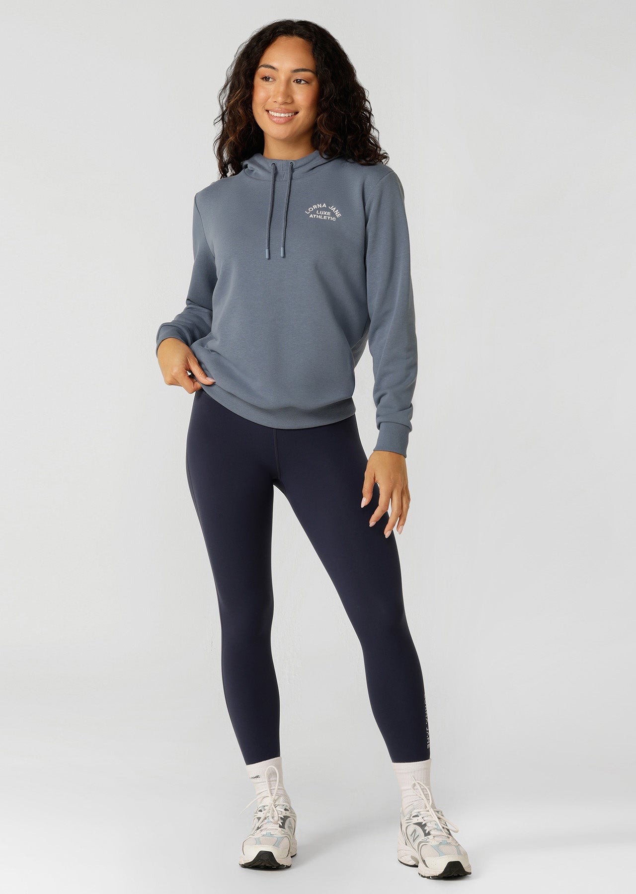 Lorna Jane Lotus Hoodie - Powder Grey