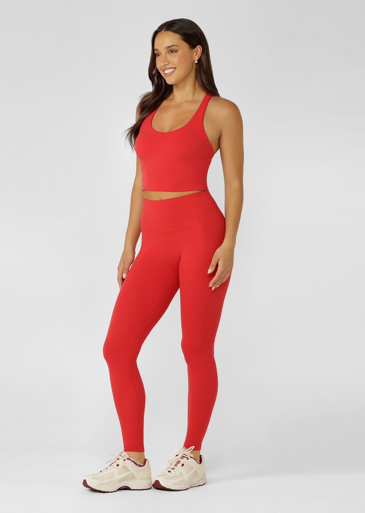 Lorna Jane Liberty Bra Tank Combo - Rose Red