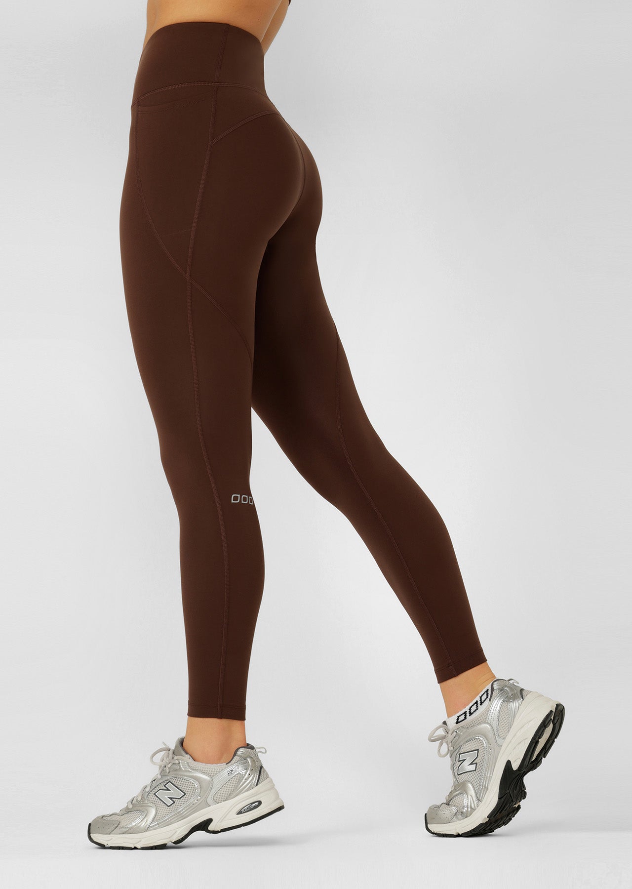 Lorna Jane Amy No Chafe Phone Pocket Full Length Leggings - Espresso