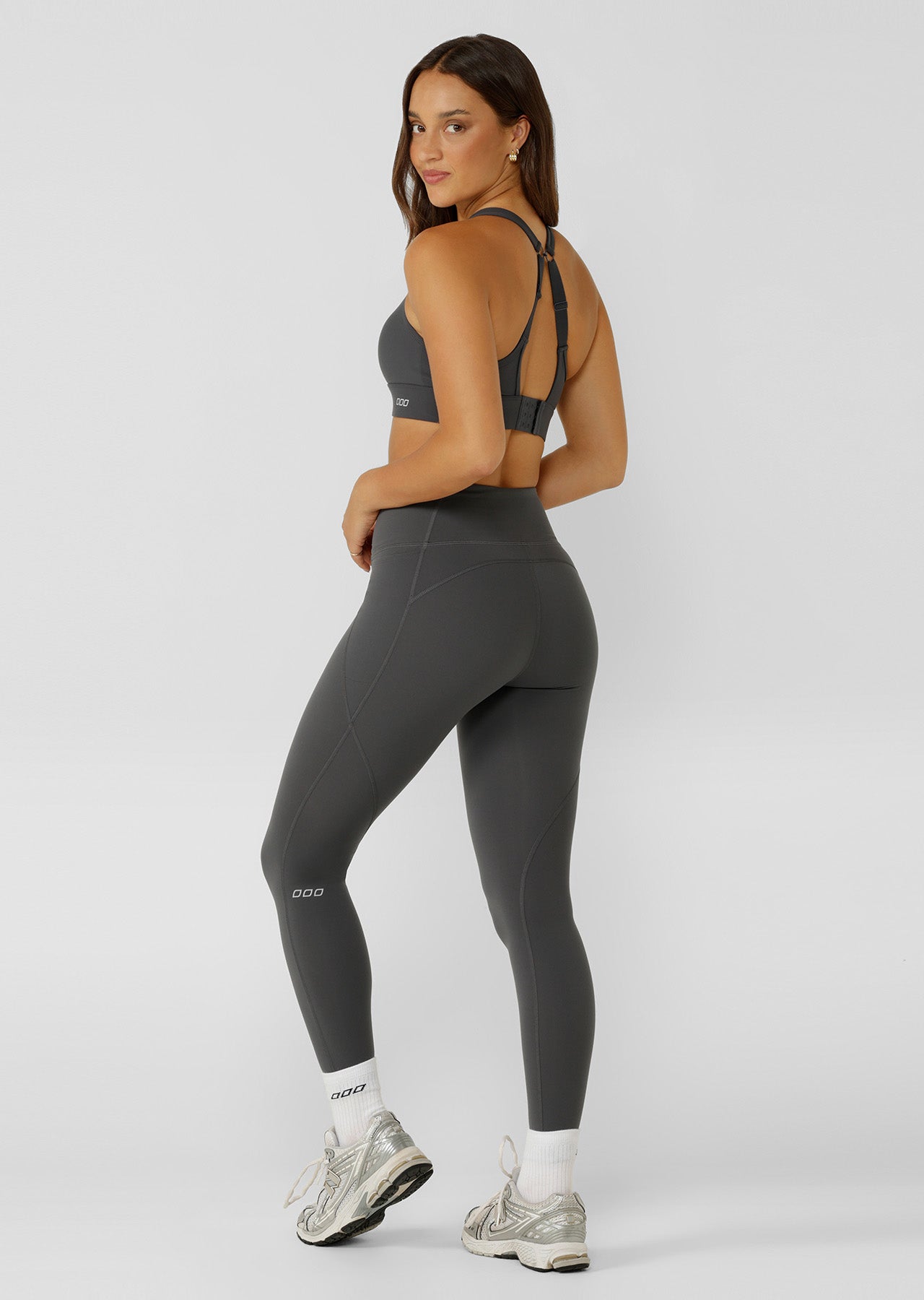 Lorna Jane Amy No Chafe Phone Pocket Full Length Leggings - Titanium