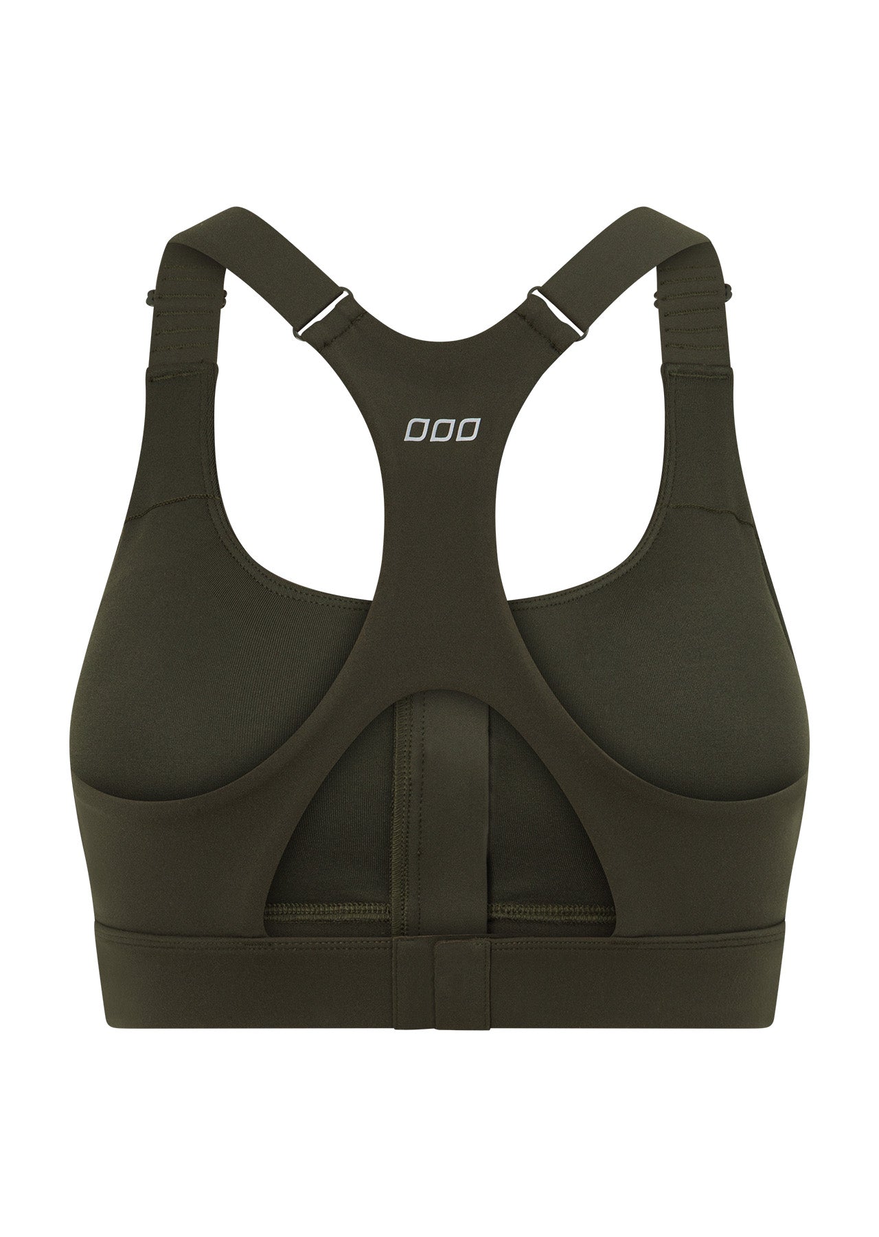 Lorna Jane Easy Zip On Max Support Sports Bra - Dark Luxury Green
