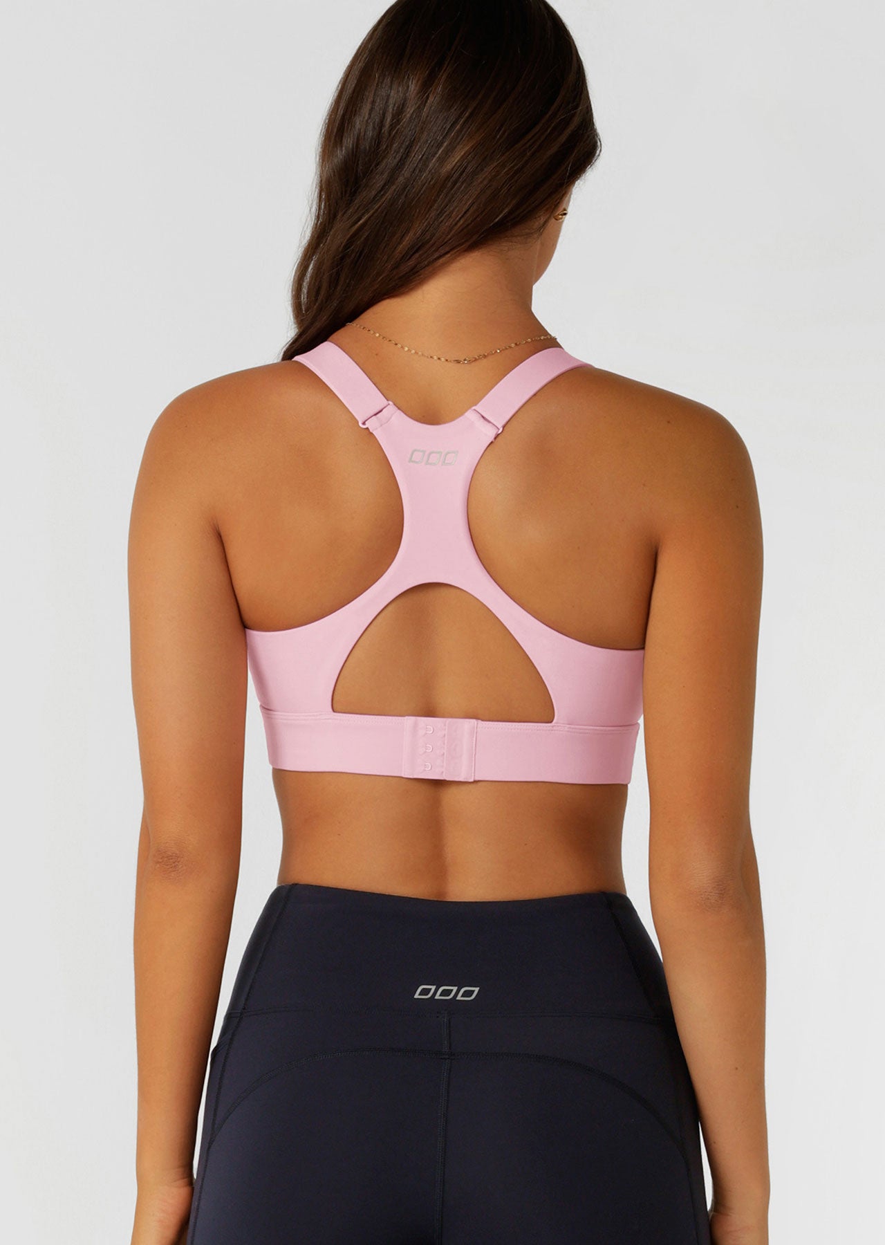 Lorna Jane Easy Zip On Max Support Sports Bra - Sweet Pink