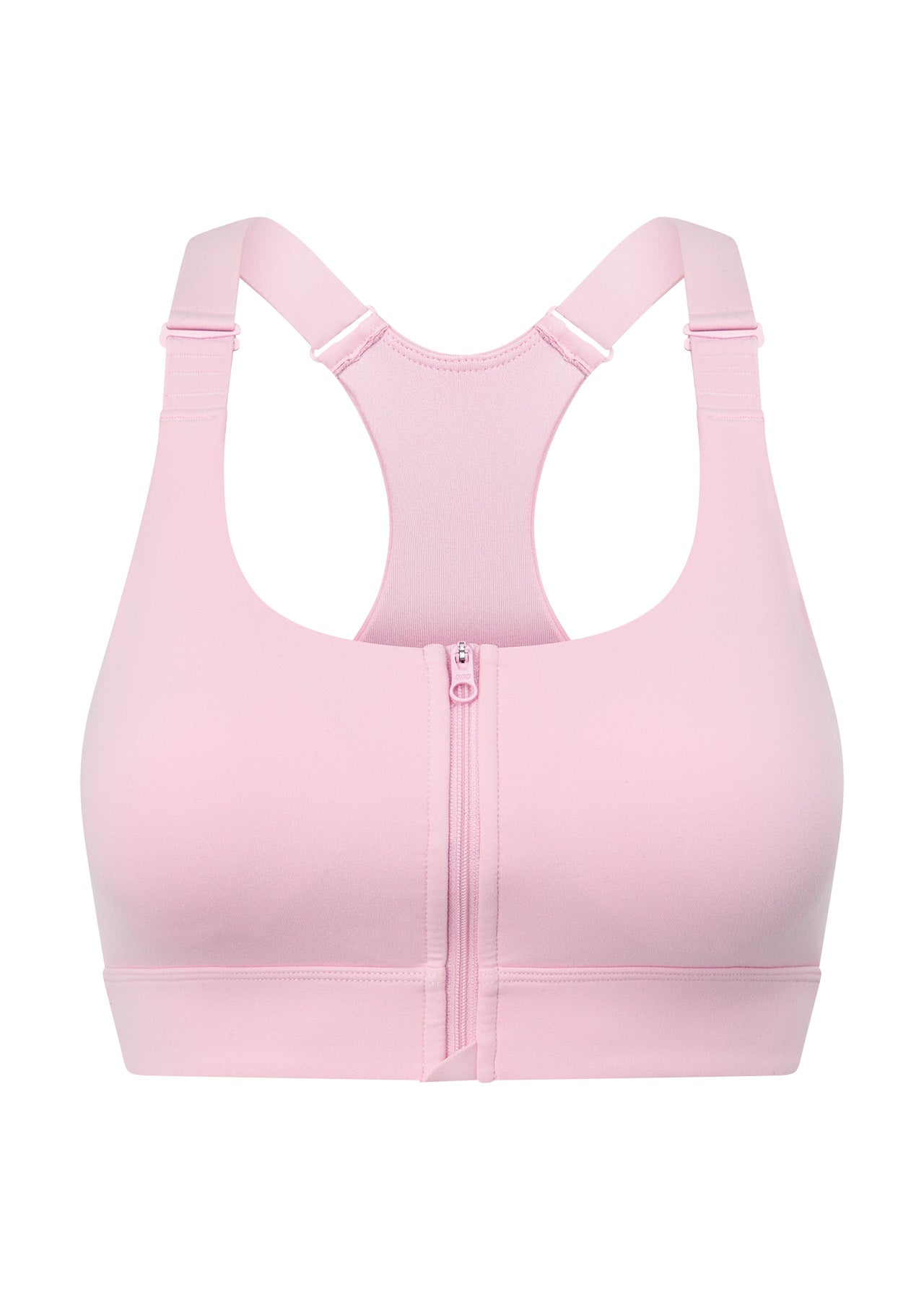 Lorna Jane Easy Zip On Max Support Sports Bra - Sweet Pink