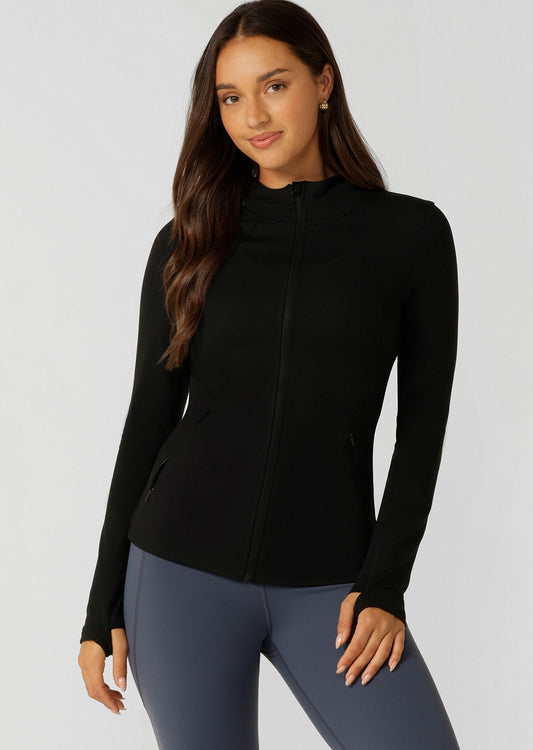 Lorna Jane Amy Ultimate Thermal Hooded Jacket - Black