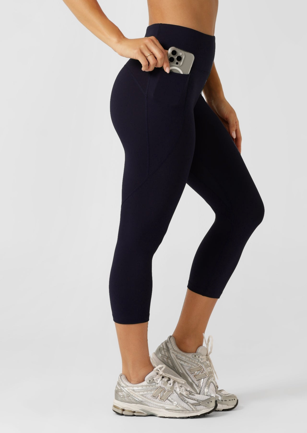 Lorna Jane Amy No Ride Phone Pocket 7/8 Leggings - Midnight Blue