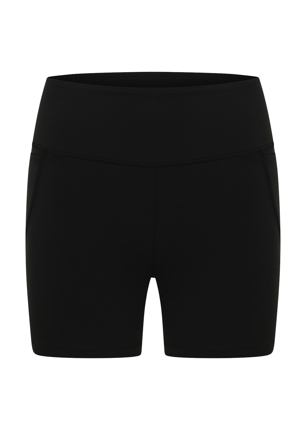 Lorna Jane Amy No Chafe Phone Pocket 14cm Bike Shorts - Recycled Black