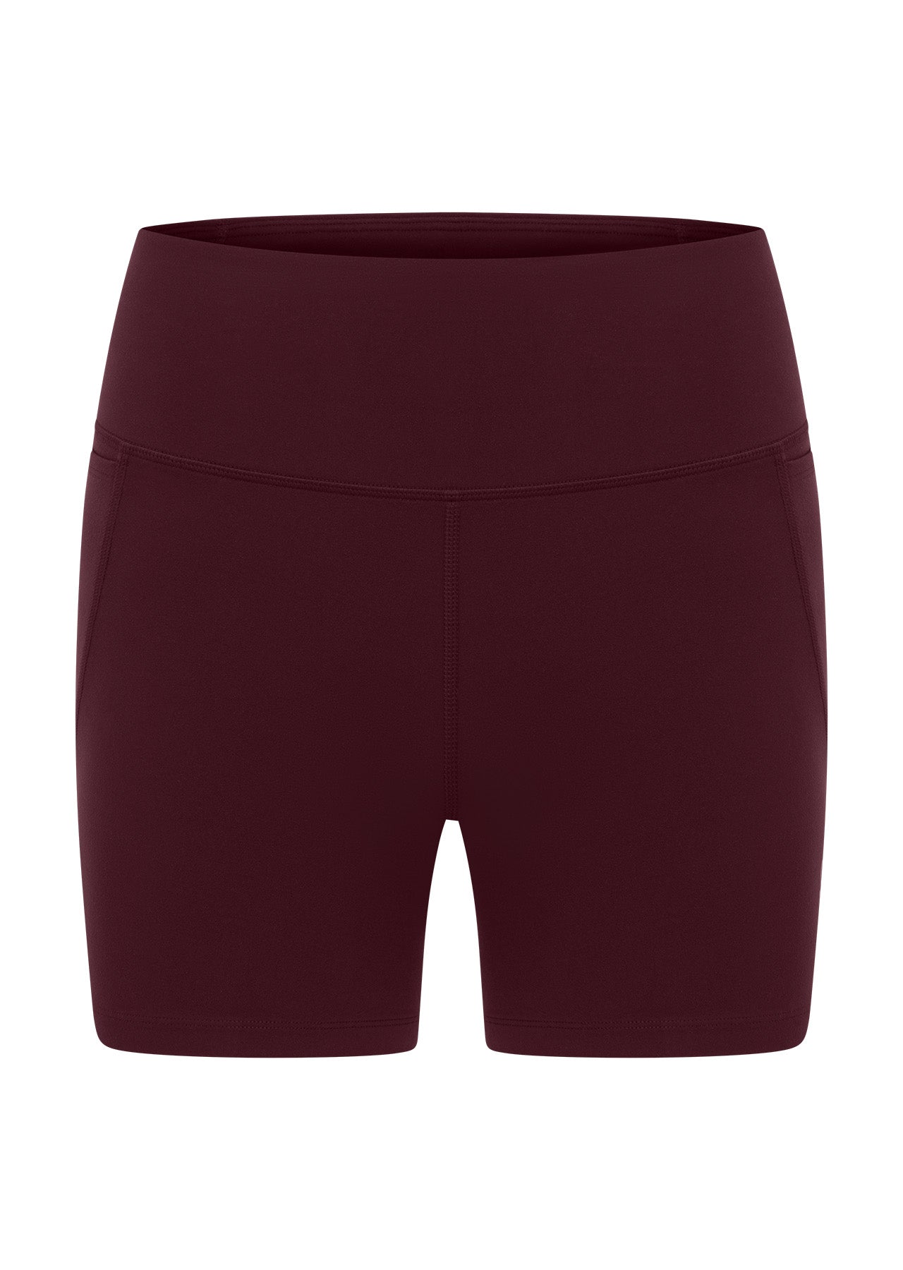 Lorna Jane Amy No Chafe Phone Pocket 14cm Bike Shorts - Cranberry