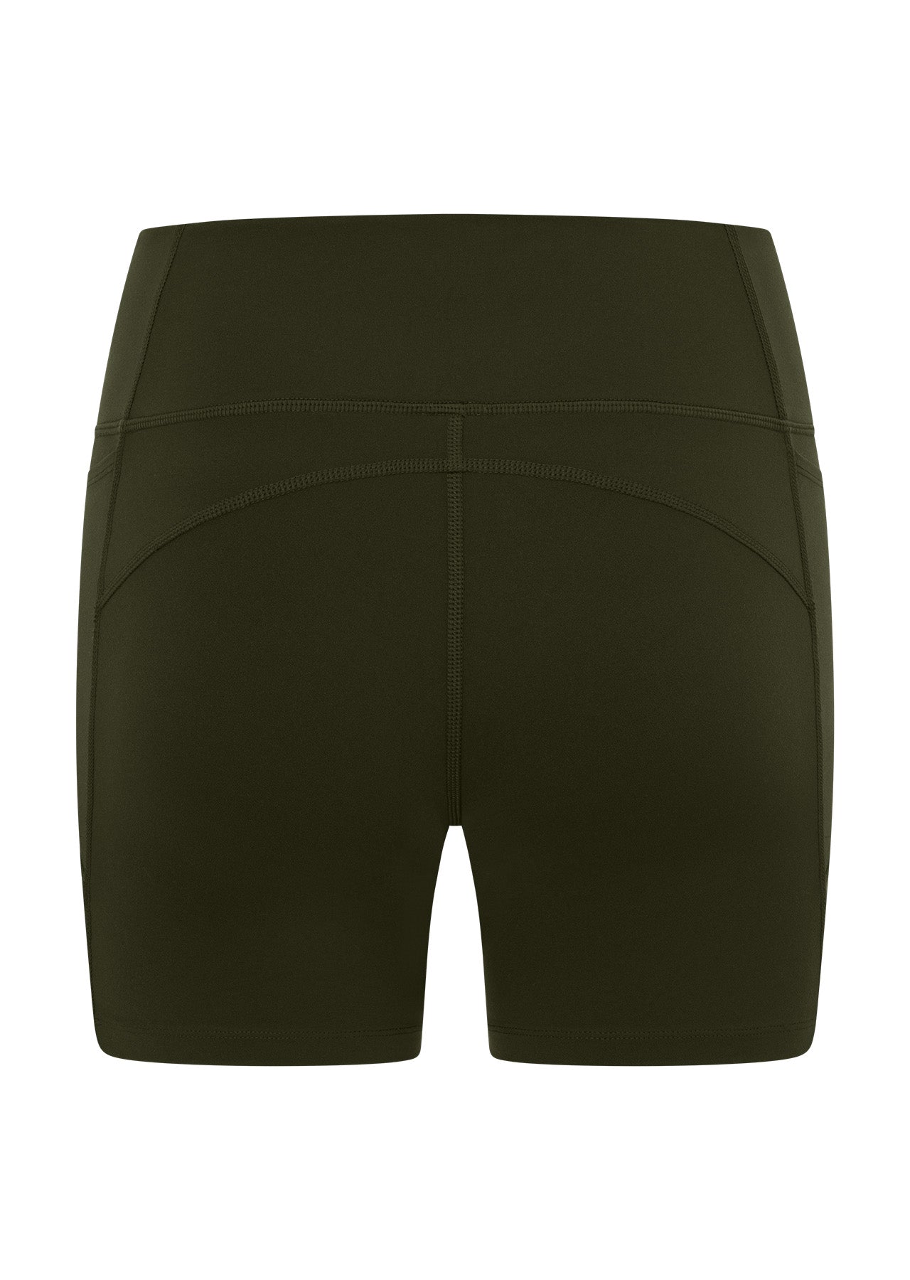 Lorna Jane Amy No Chafe Phone Pocket 14cm Bike Shorts - Luxury Green