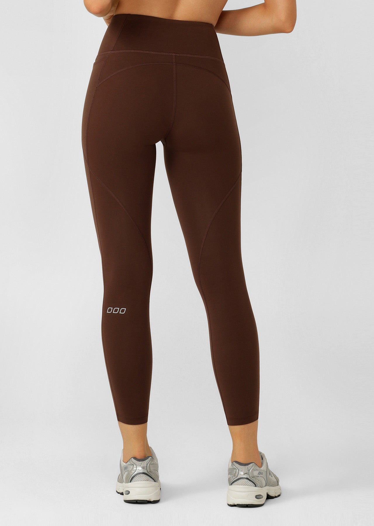 Lorna Jane Amy No Chafe Phone Pocket Ankle Biter Leggings - Espresso